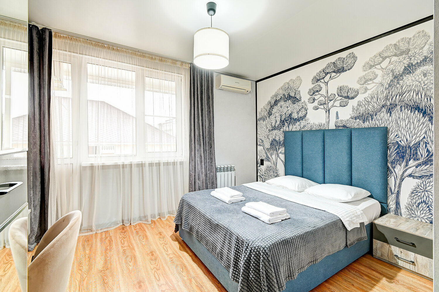 Двухместный номер с 1 кроватью и балконом