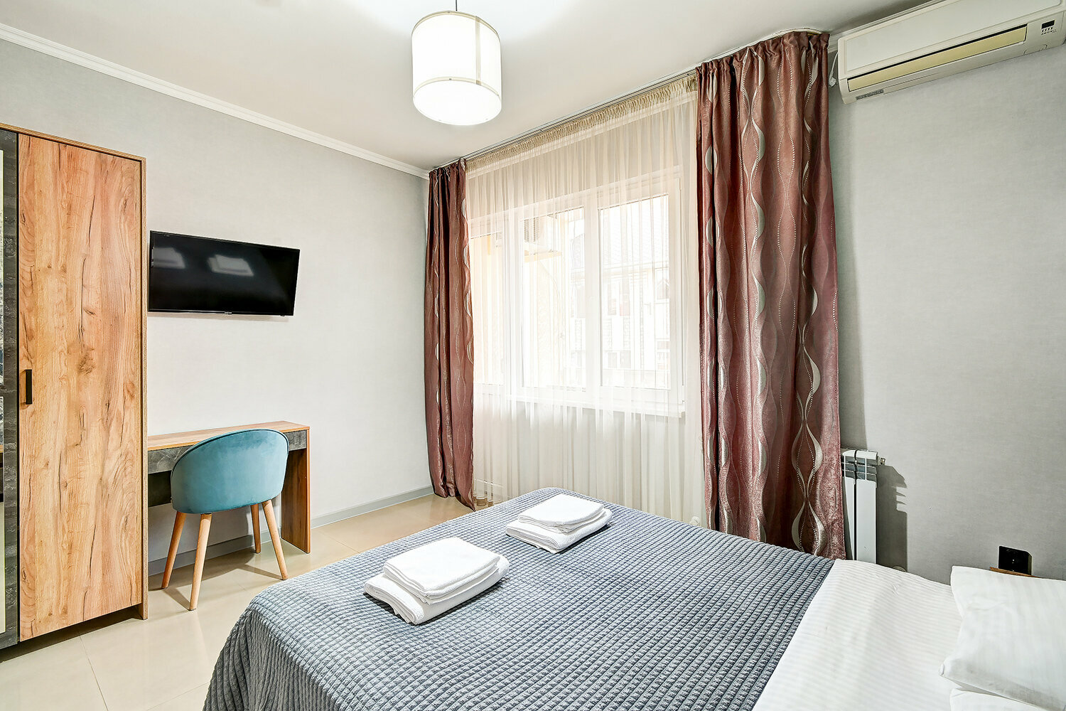 Двухместный номер с 1 кроватью и балконом