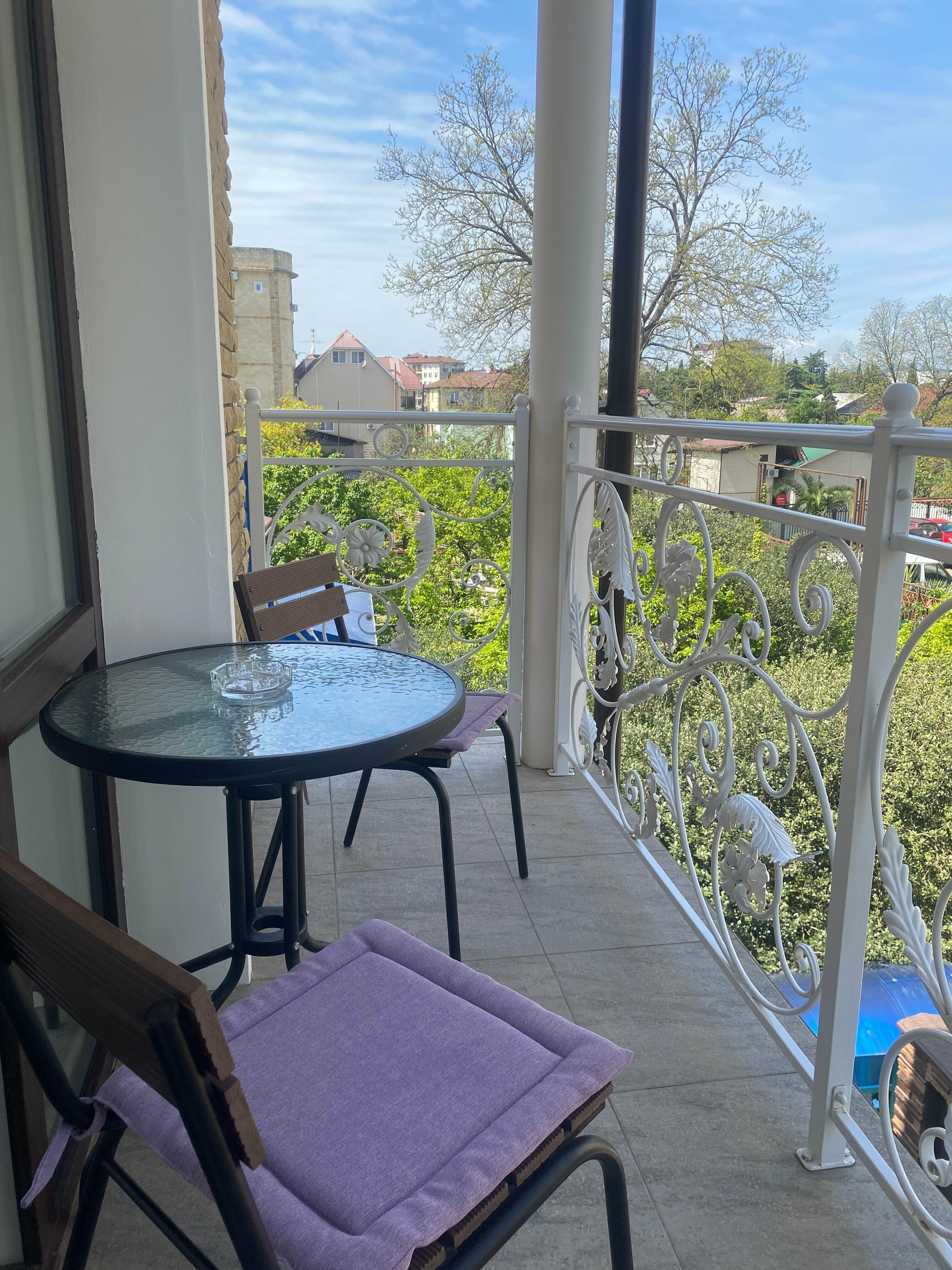 Двухместный номер с 2 отдельными кроватями и балконом