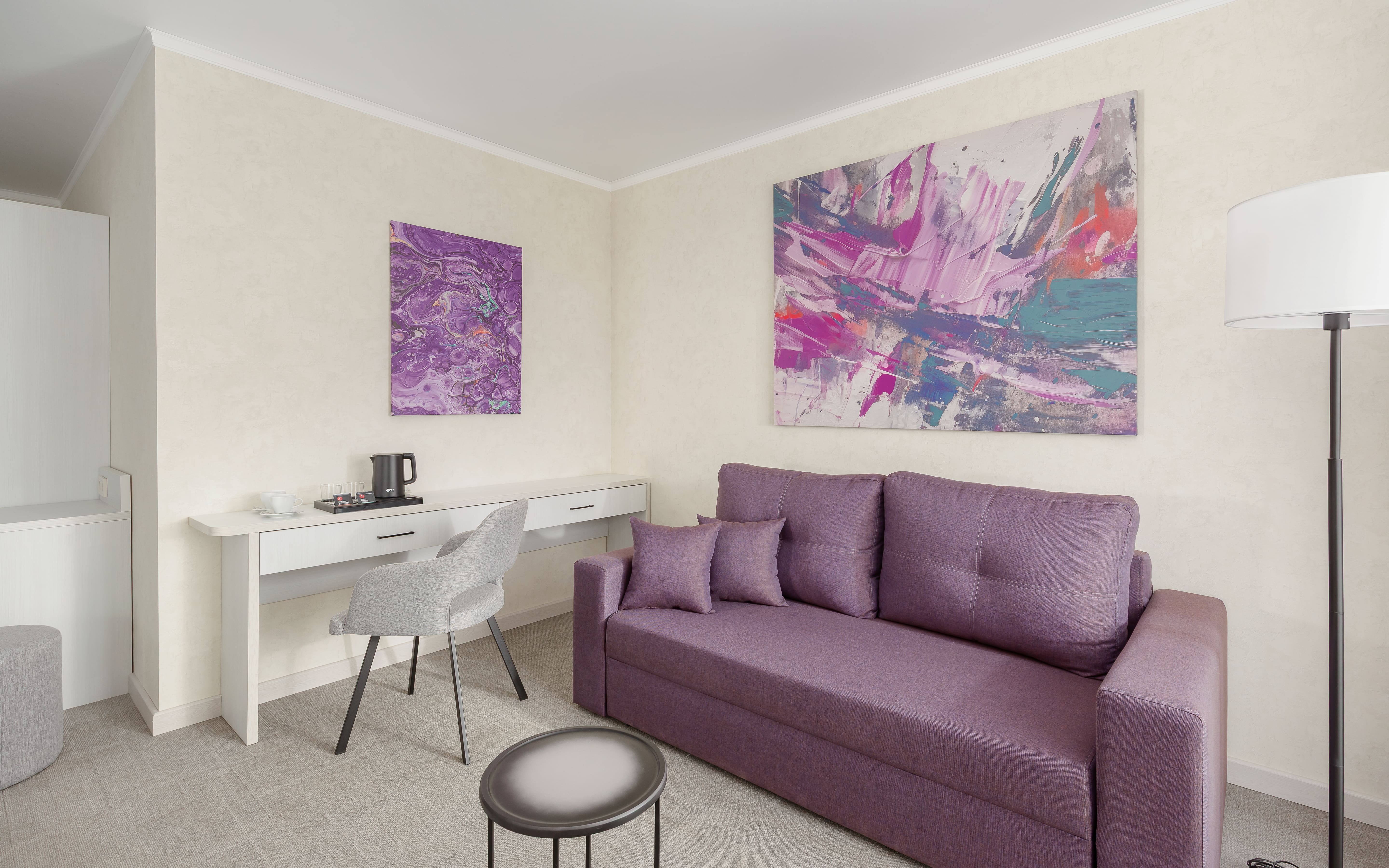 Альфа Супериор с балконом с 2 односпальными кроватями (номер для гостей с ограниченными возможностями)