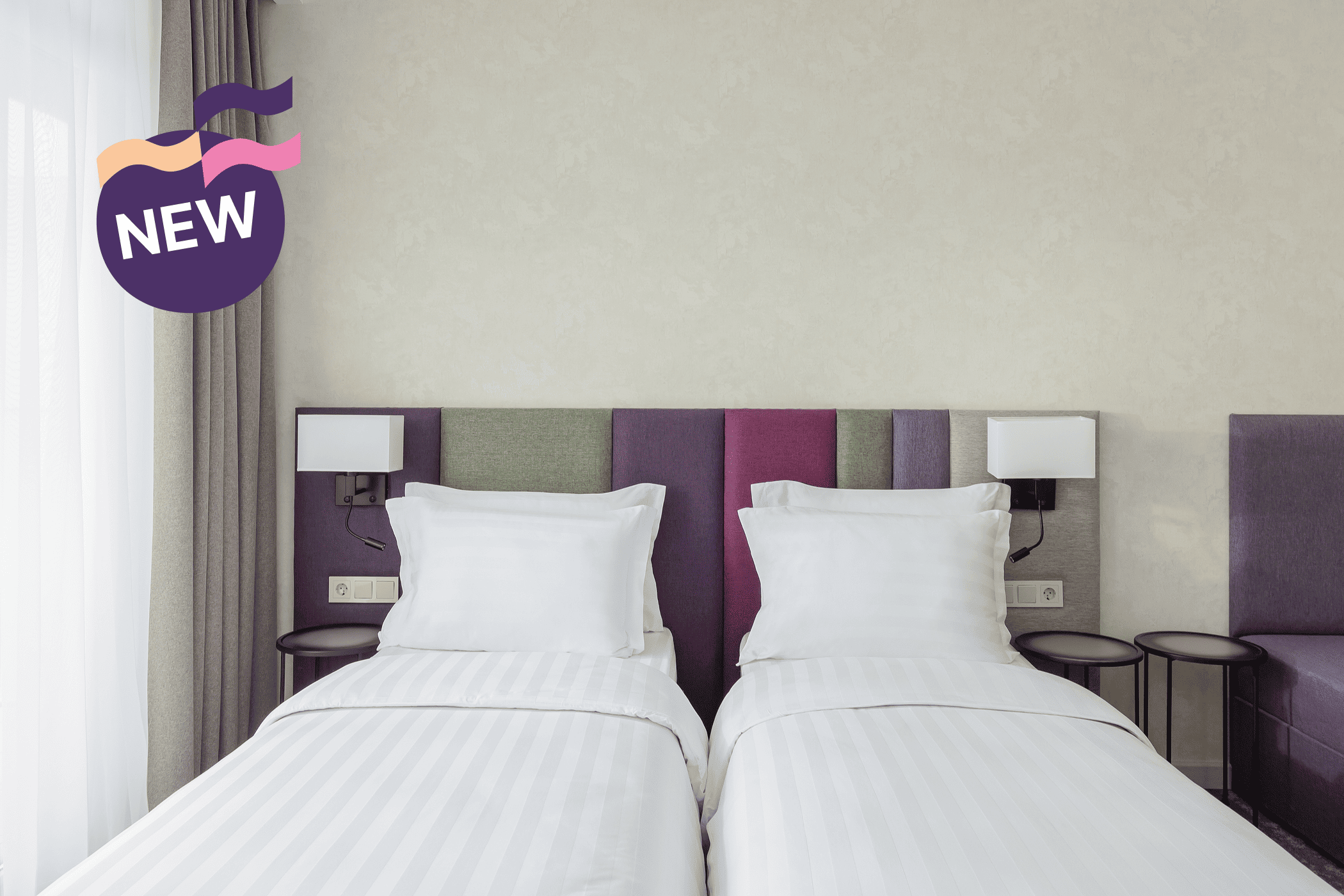 Альфа Супериор с балконом с 2 односпальными кроватями