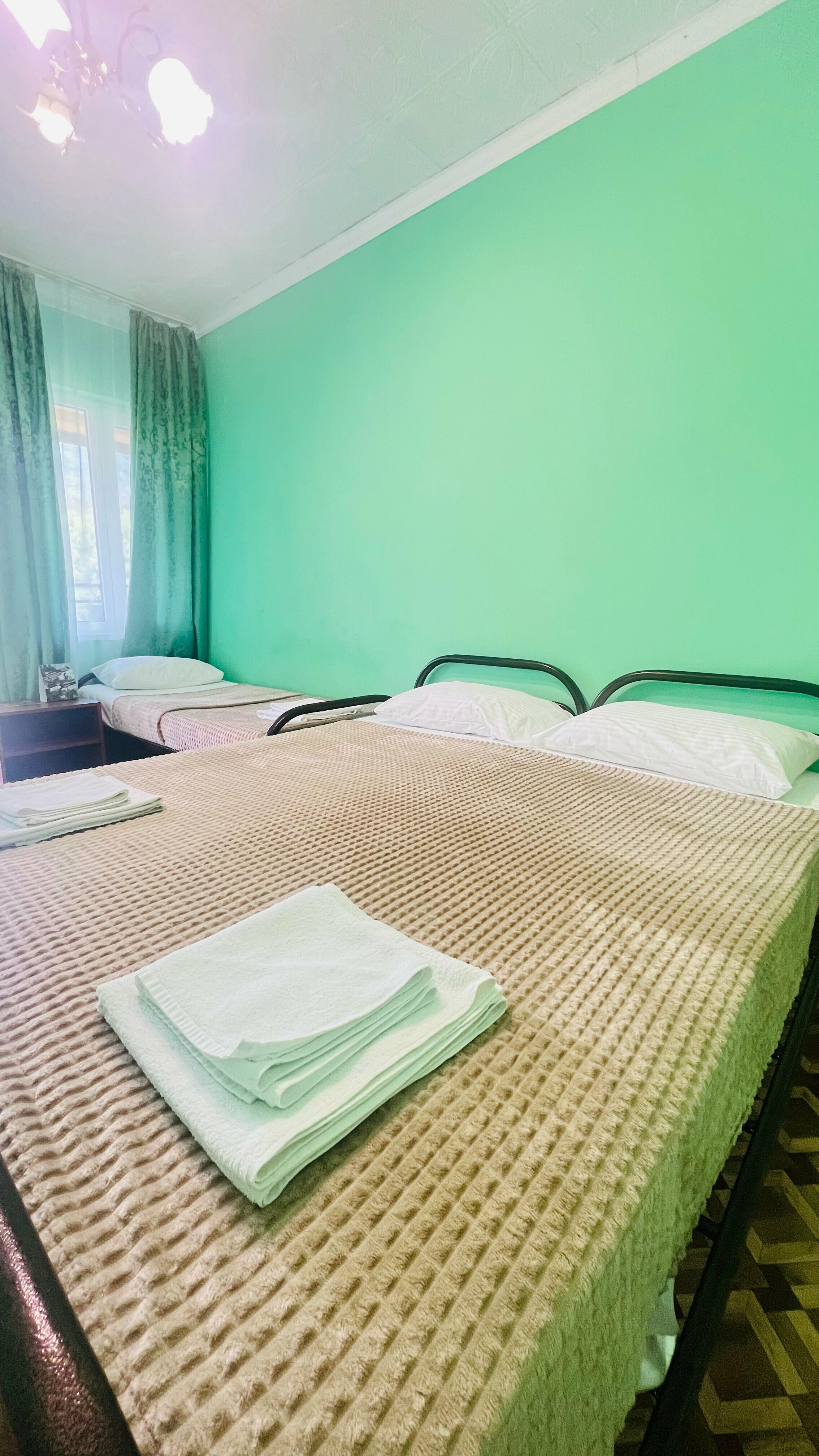 Трехместный номер с террасой видом на горы №15