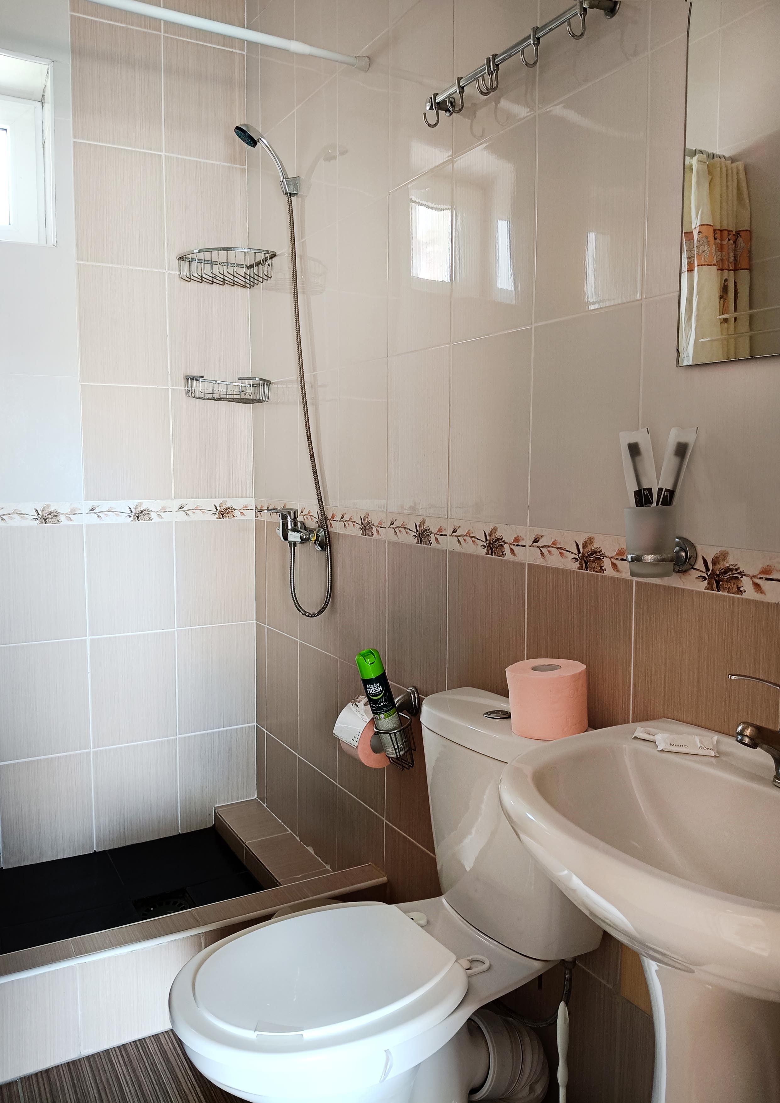 Трехместный номер «Комфорт» с душем