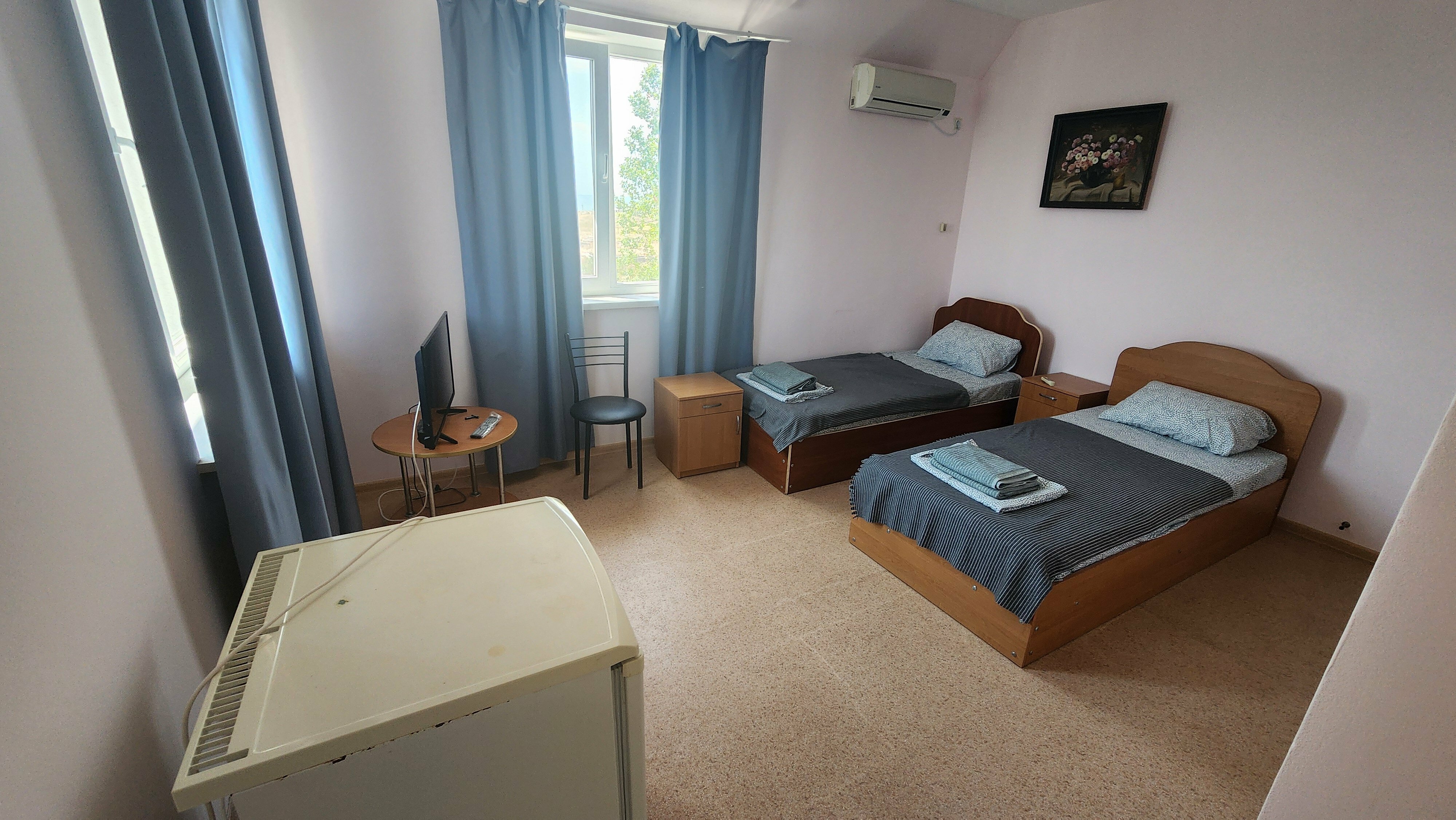 Двухместный номер с 2 отдельными кроватями, вид на море