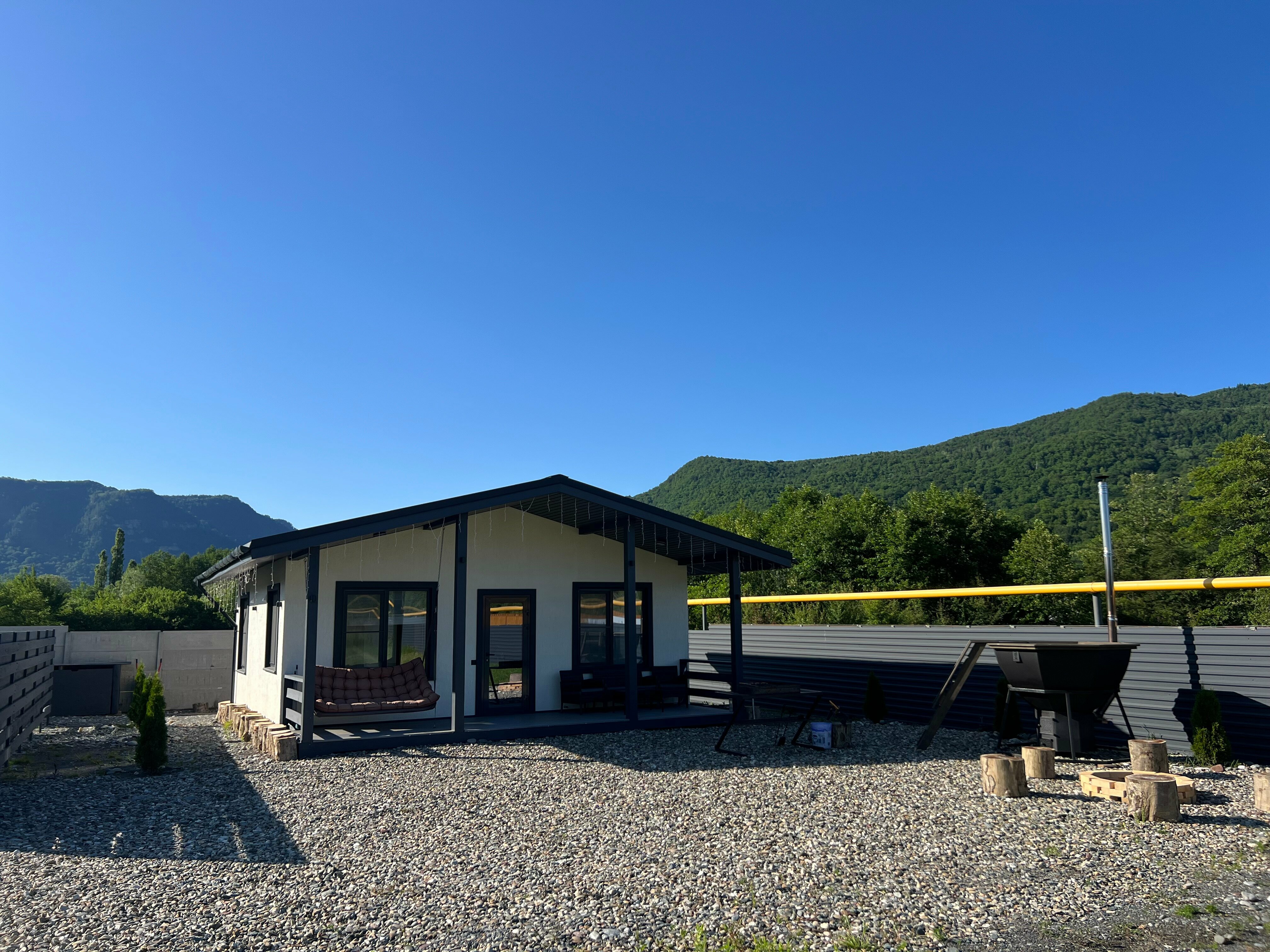 Дом с банным чаном и видом на горы