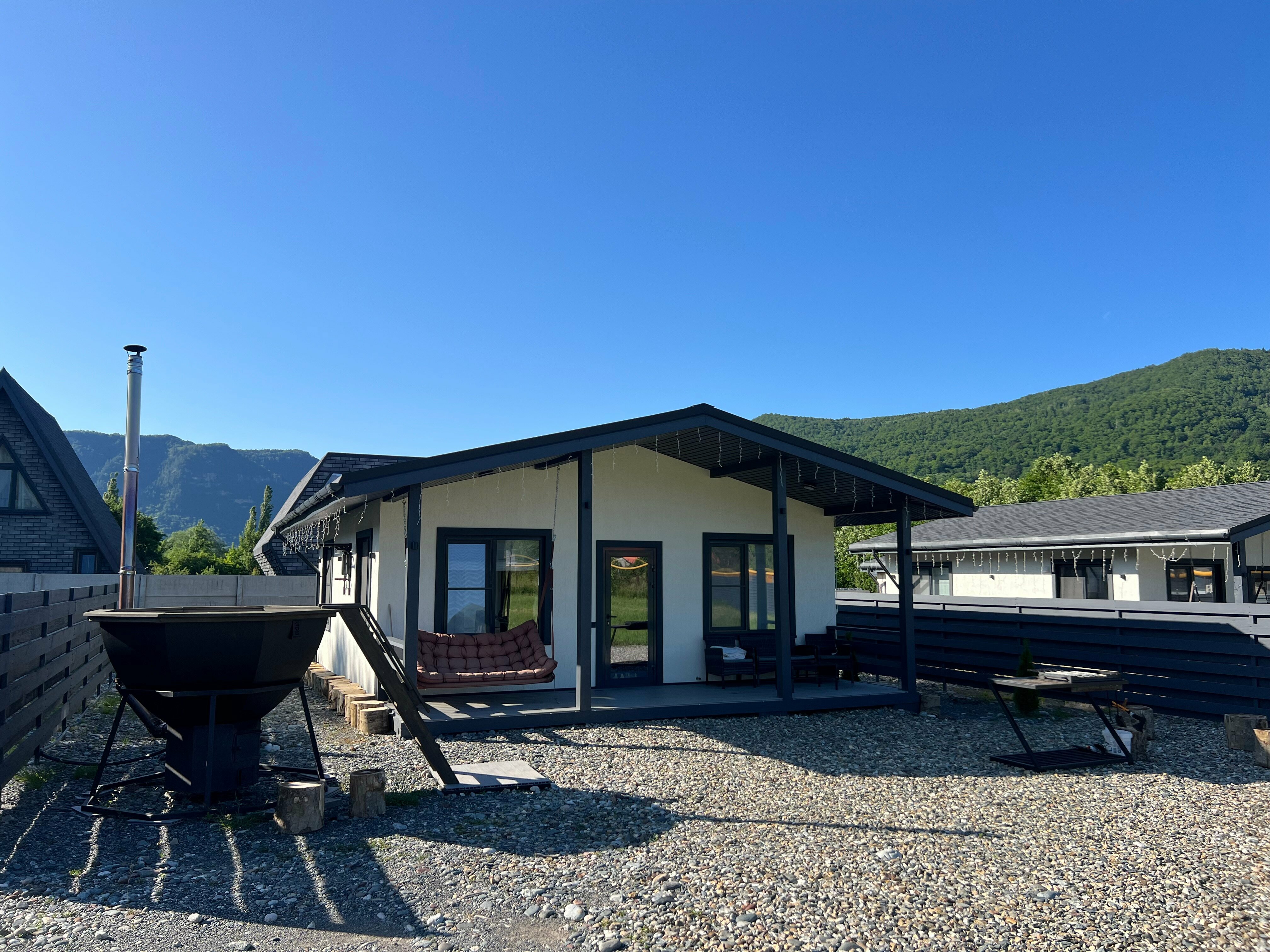 Дом с банным чаном и видом на горы