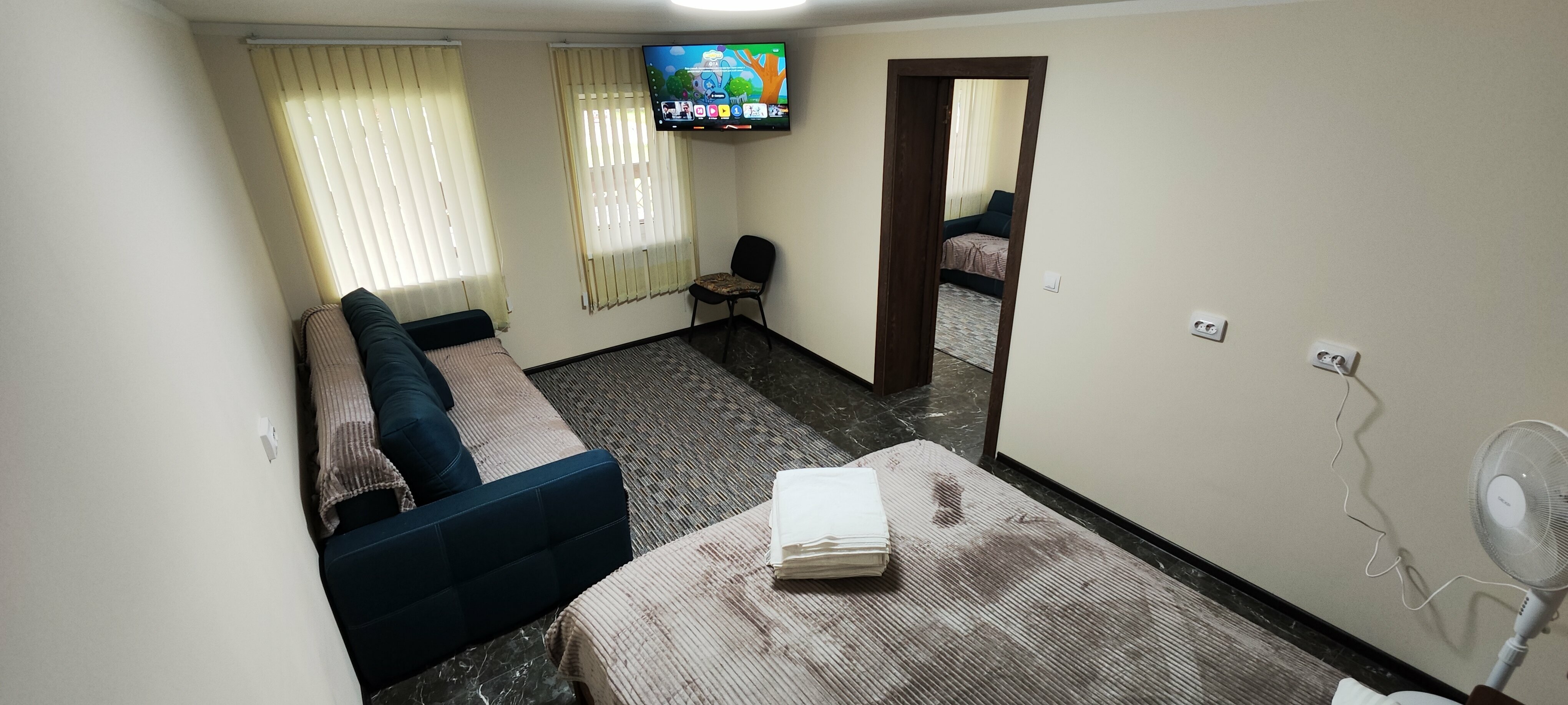 6-ти местный двухкомнатный апартамент