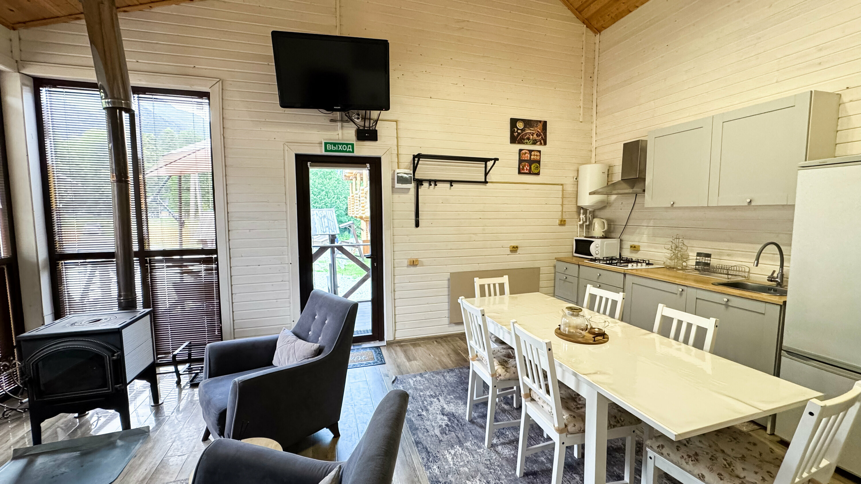 Шале Макси с двумя спальнями и кухней-гостиной