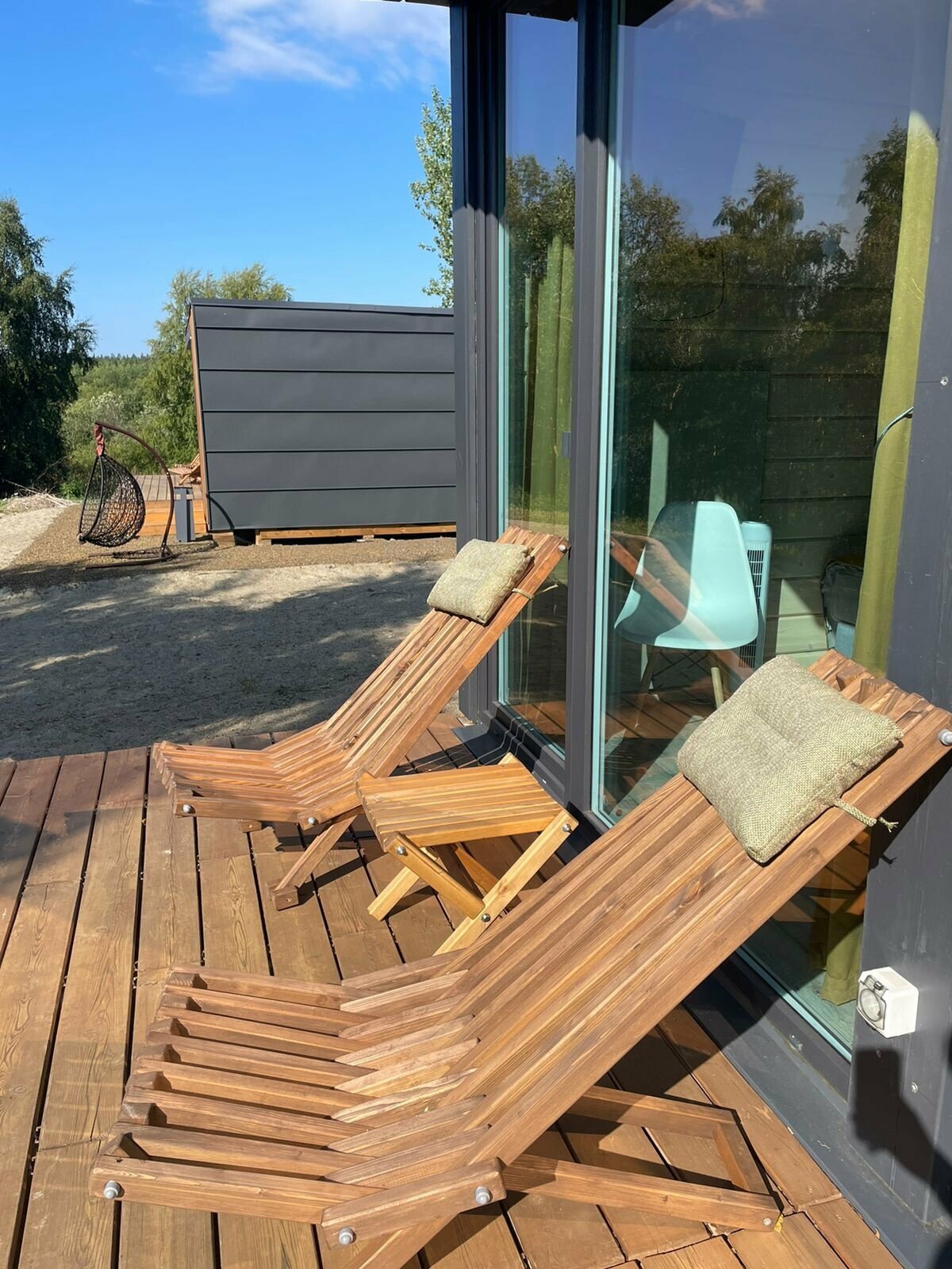 Двухместный номер с 2-мя кроватями, террасой и красивым видом на озеро