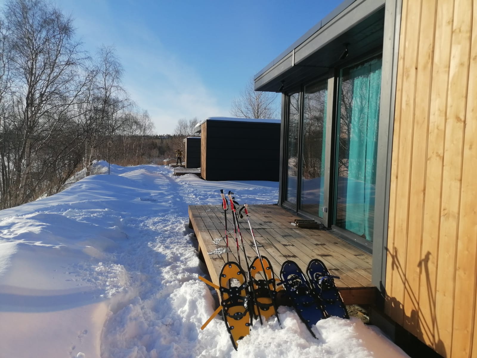 Двухместный номер с 2-мя кроватями, террасой и красивым видом на озеро