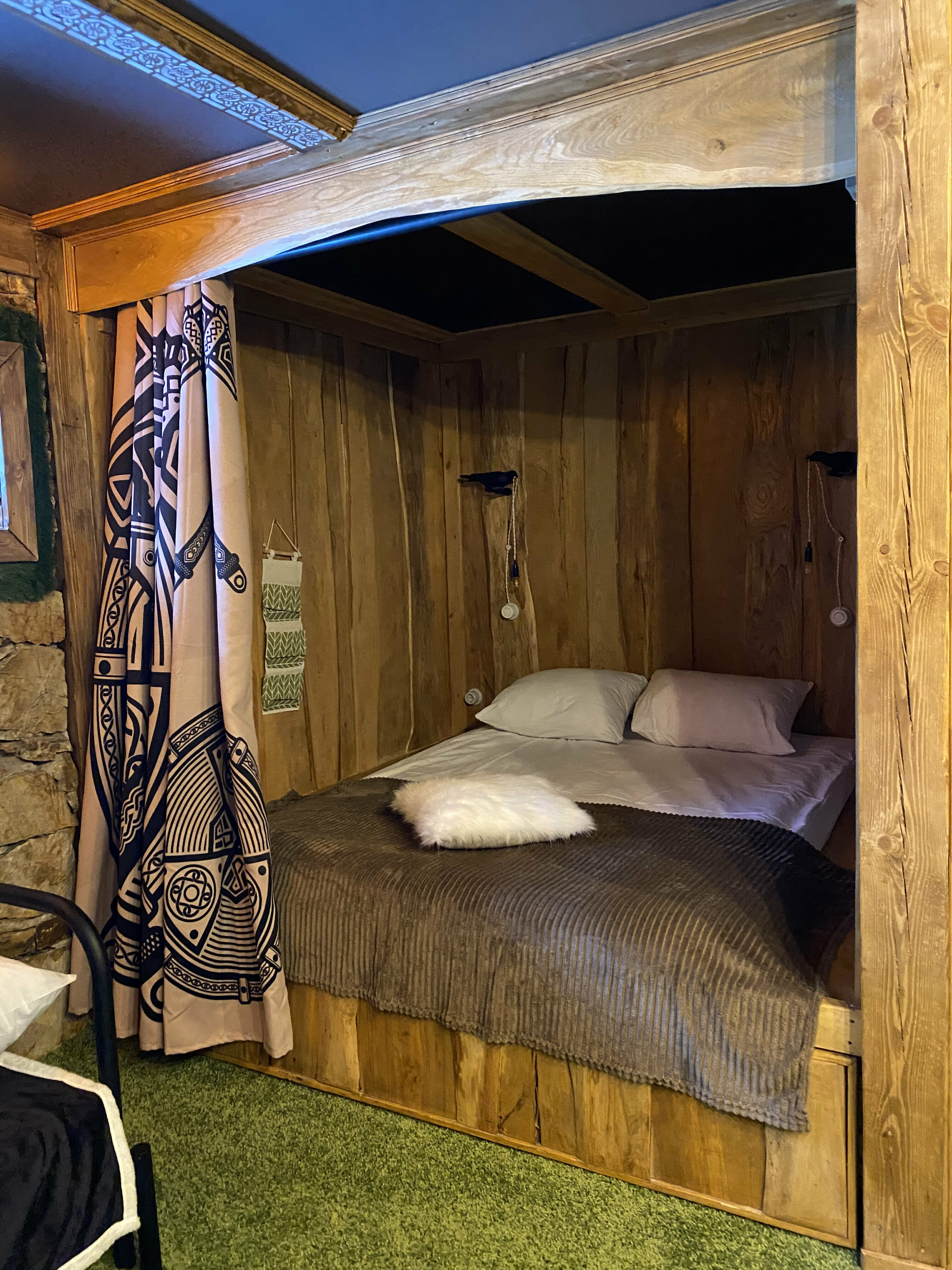 Дом Красный Викинг с камином и мангальной зоной