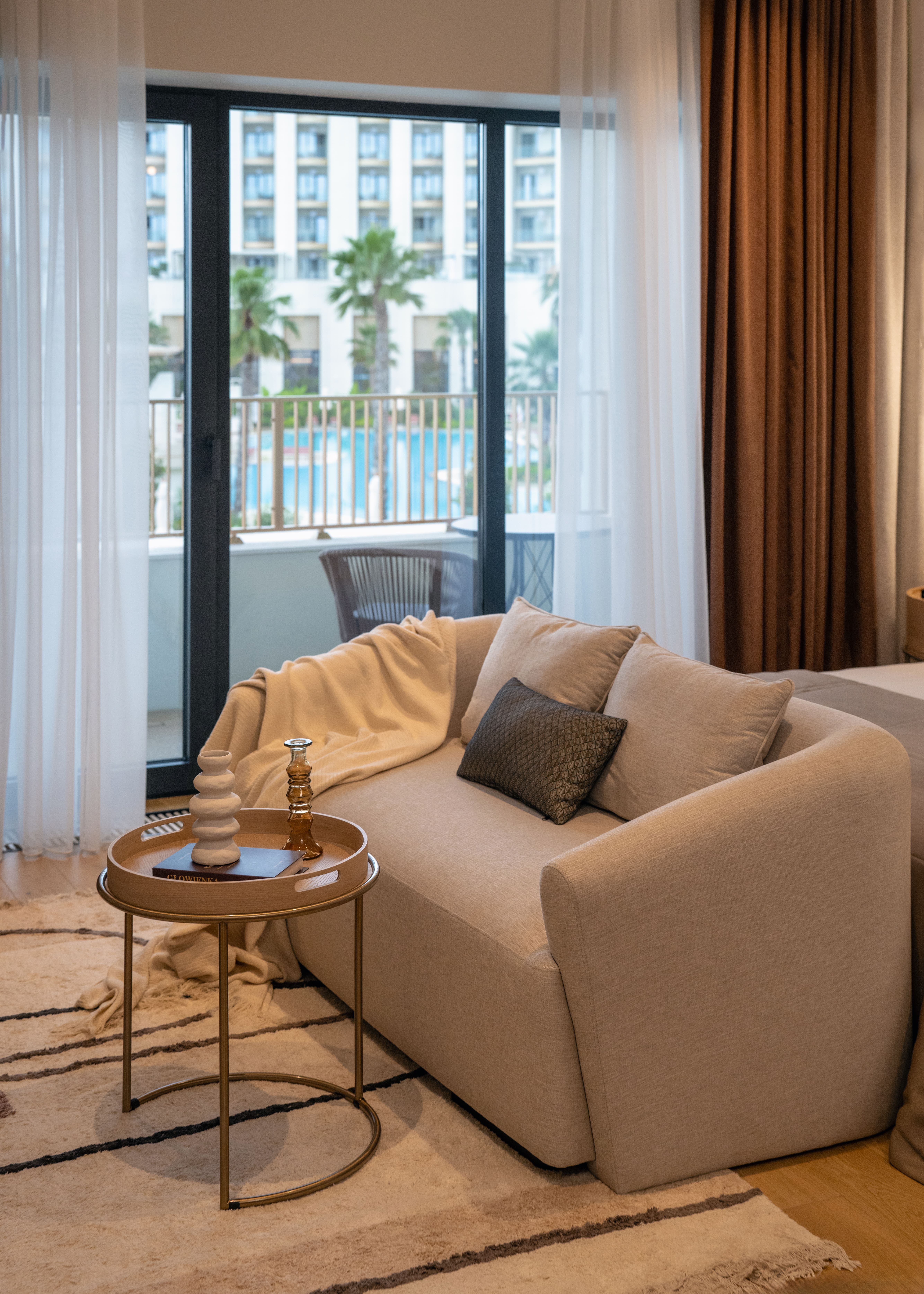 Двухместный номер с 1 кроватью и видом на бассейн