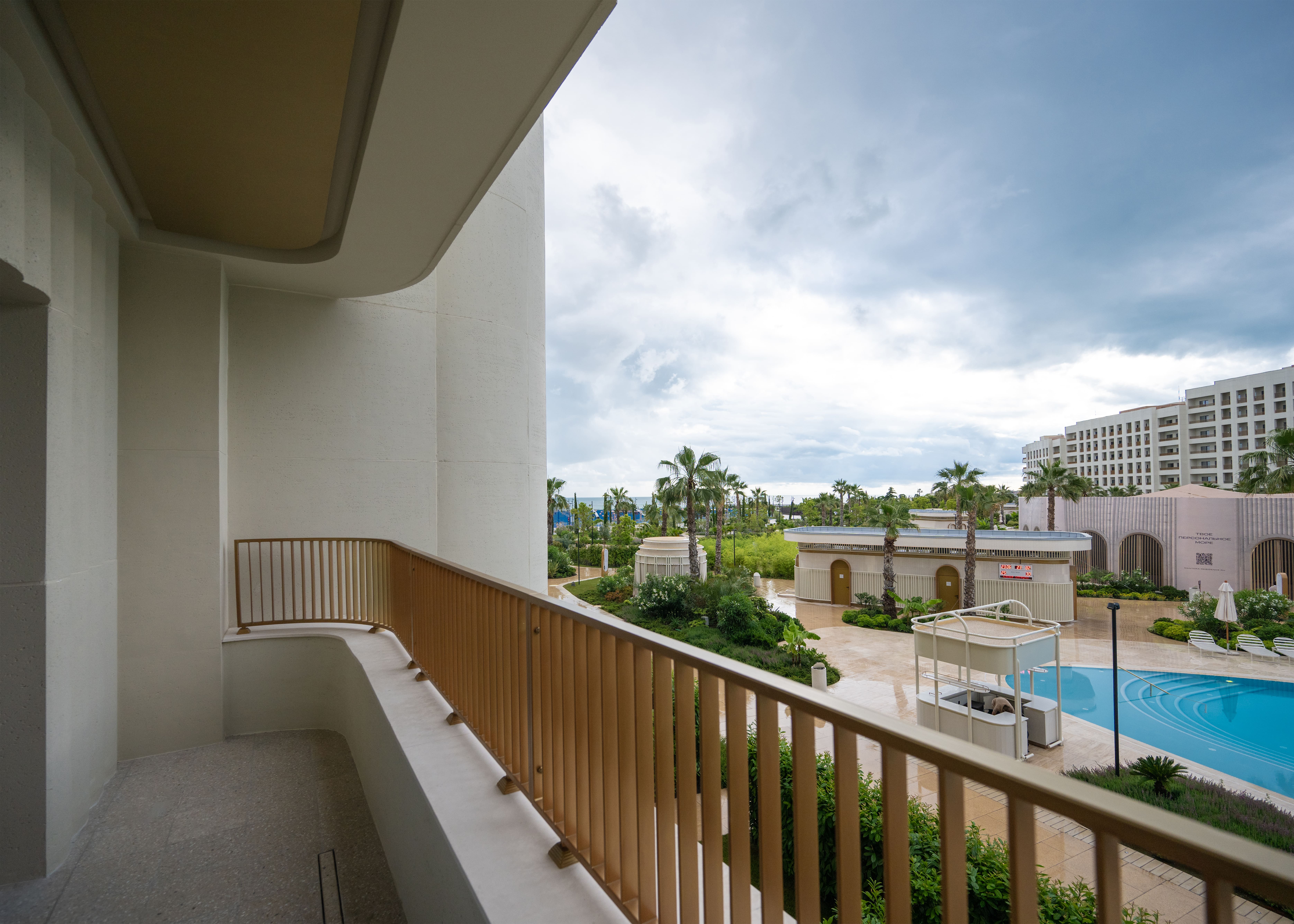 Двухместный номер с 1 кроватью и видом на бассейн