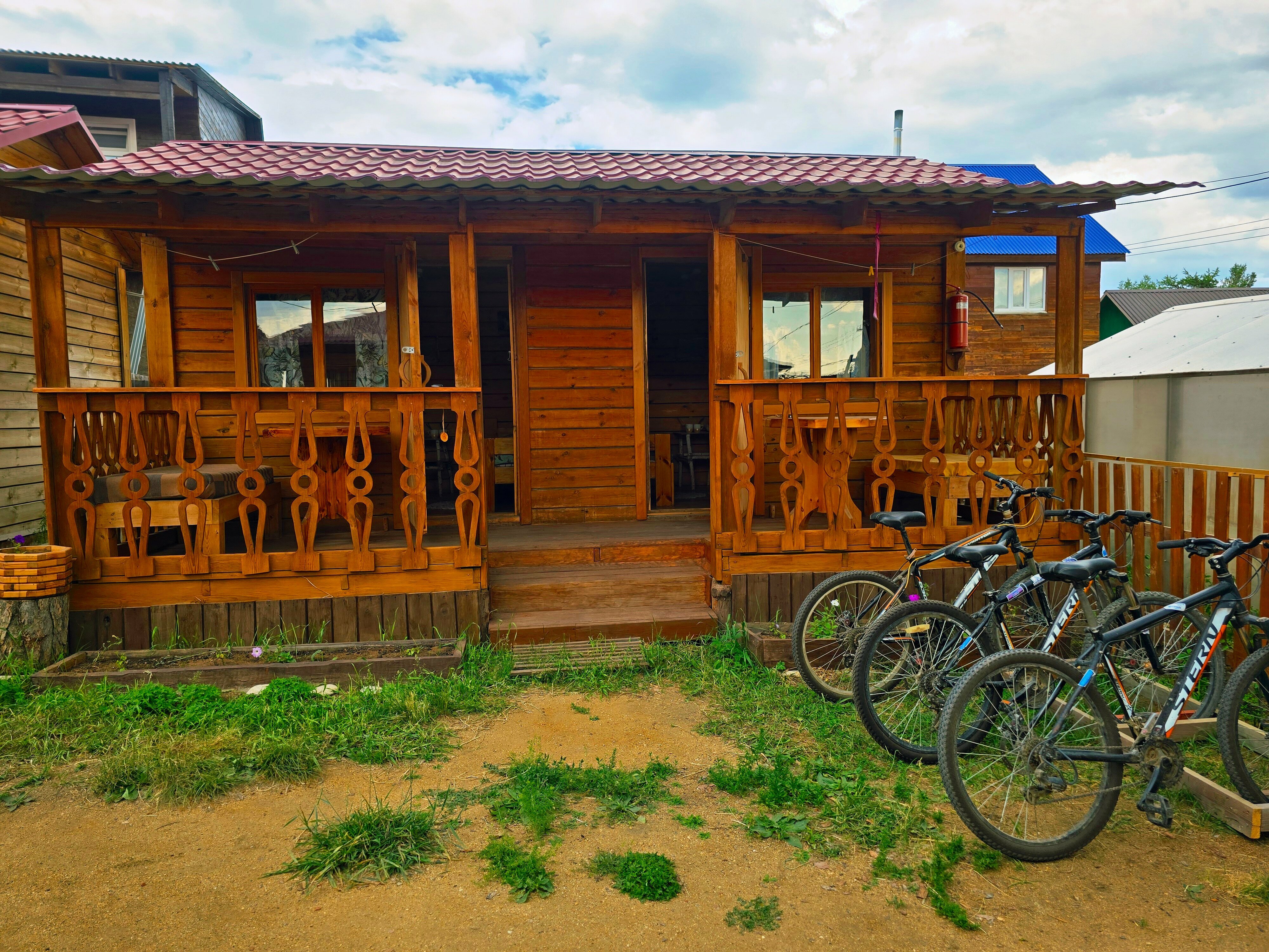 Комната в эко-домике с общим туалетом и душем