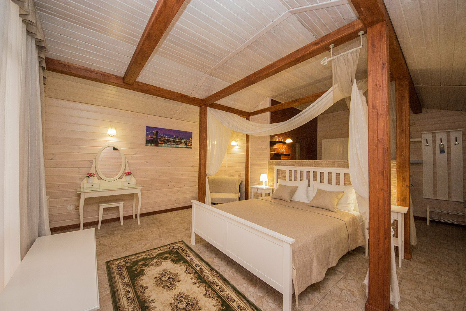 2+1 местный номер Евростандарт студия (деревянный коттедж)