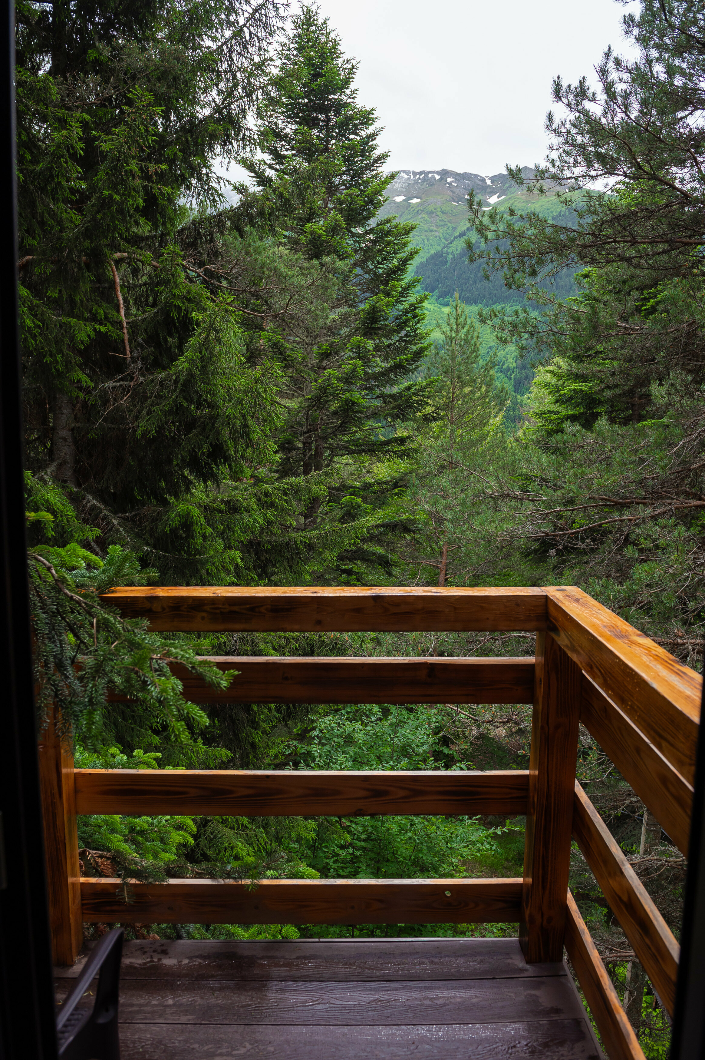 Четырехместный номер с видом на горы