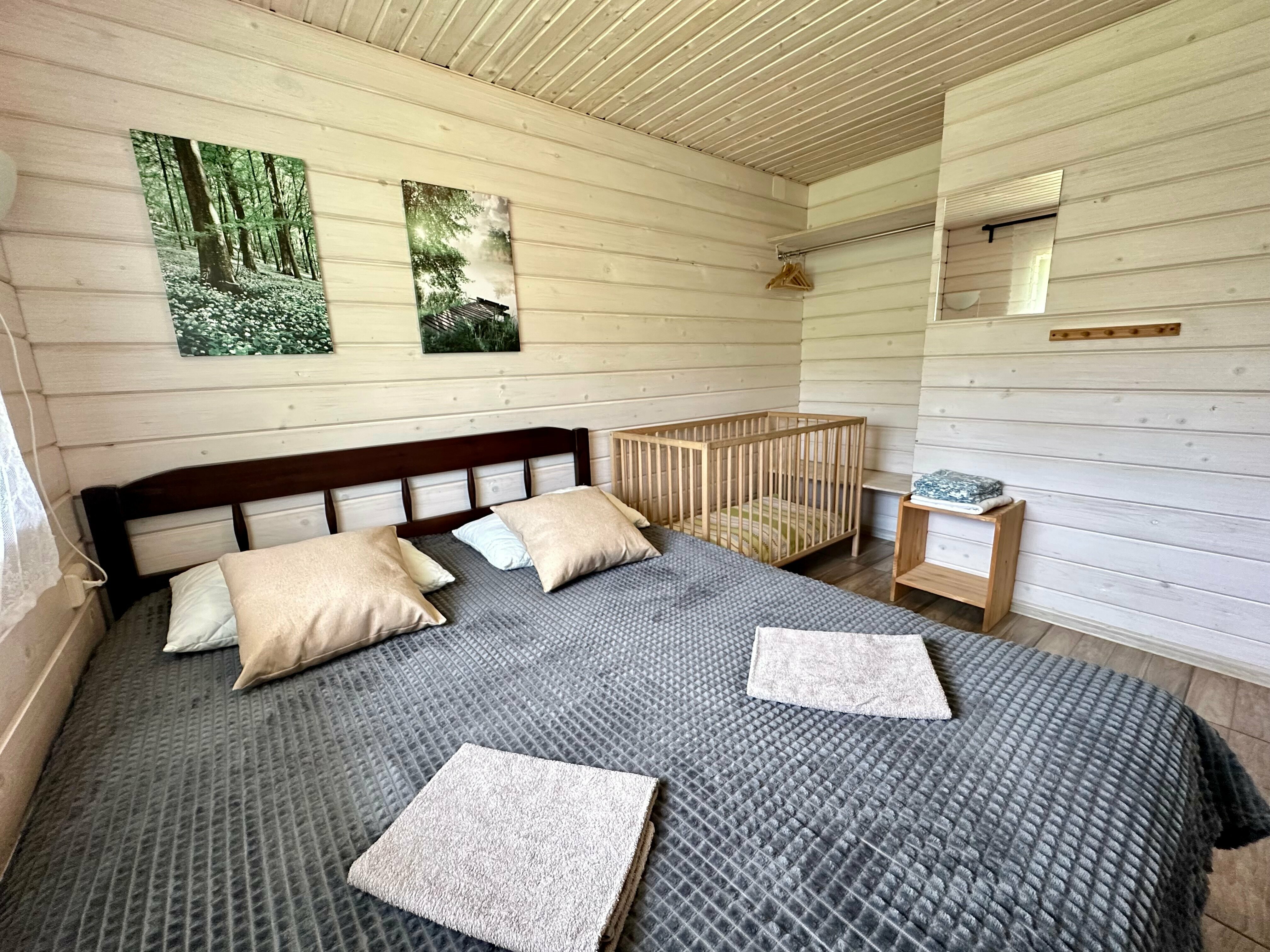 Коттедж с 3 спальнями, с сауной, на 6(+2) чел.