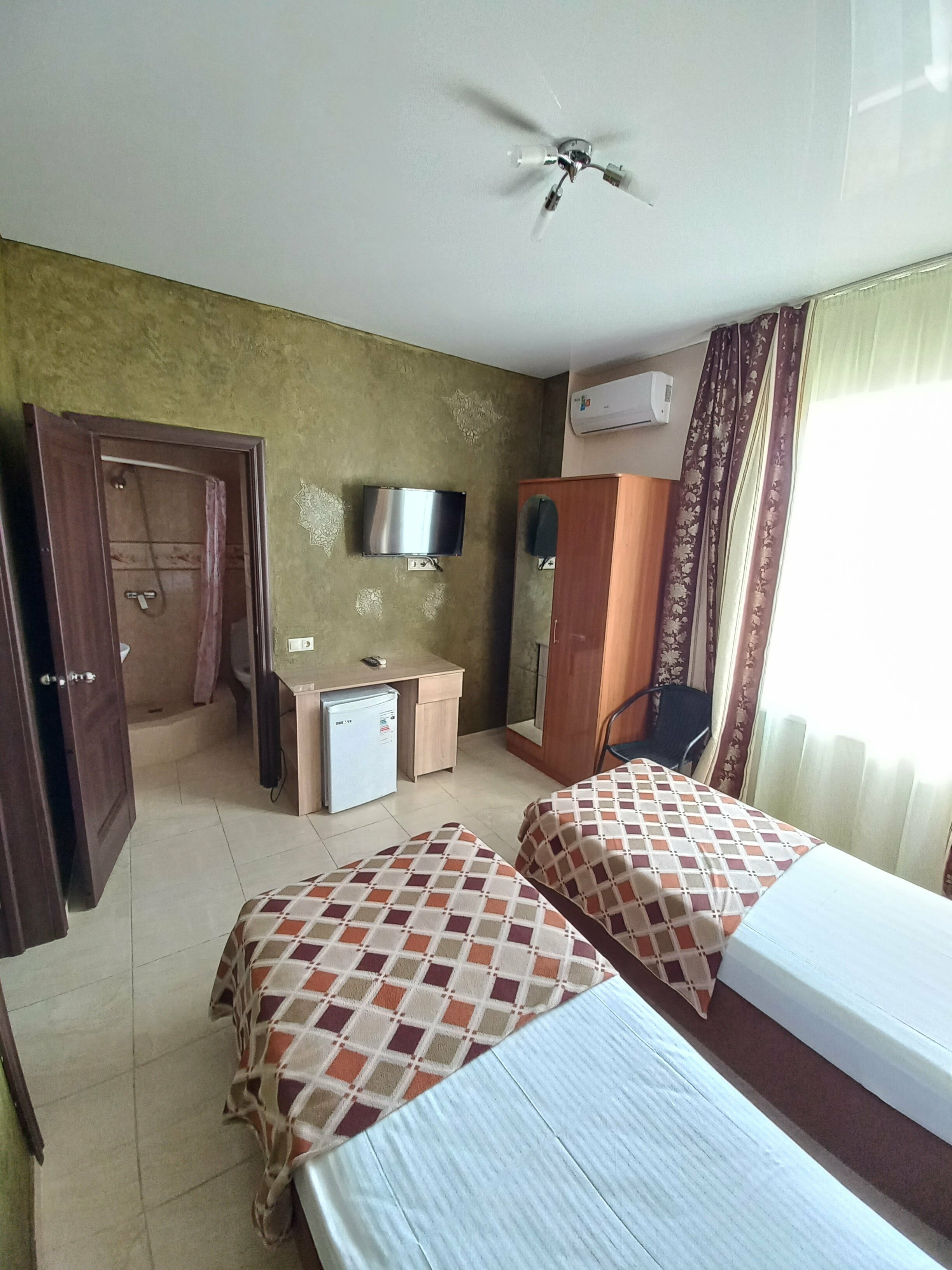 Двухместный номер с 1 кроватью или 2 отдельными кроватями, вид на море