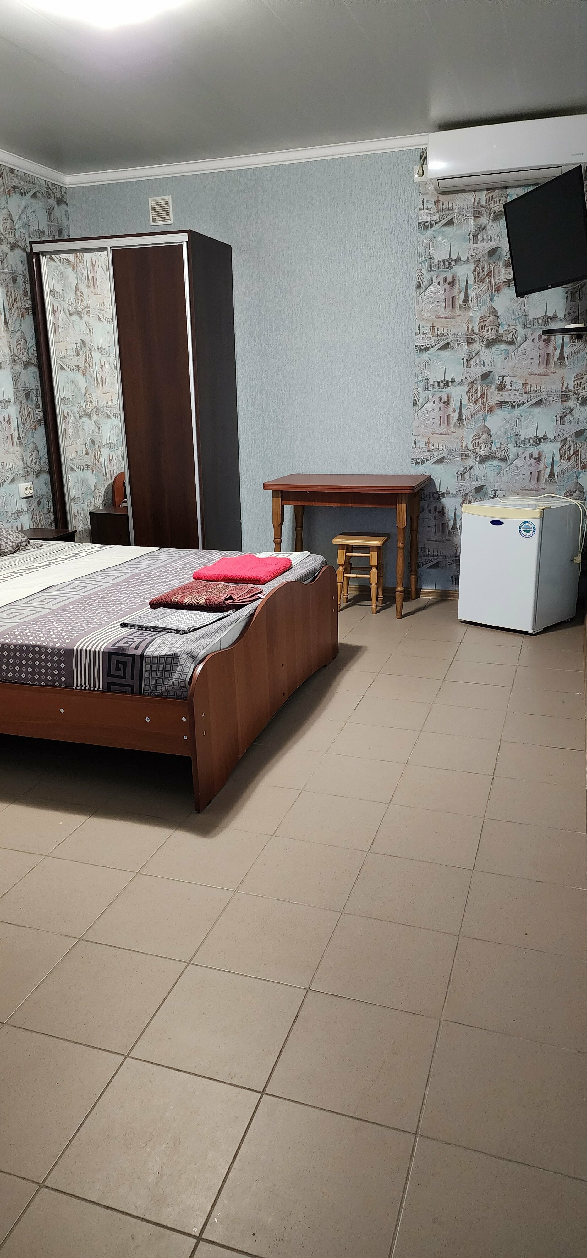 Двухместный номер с 1 кроватью и террасой