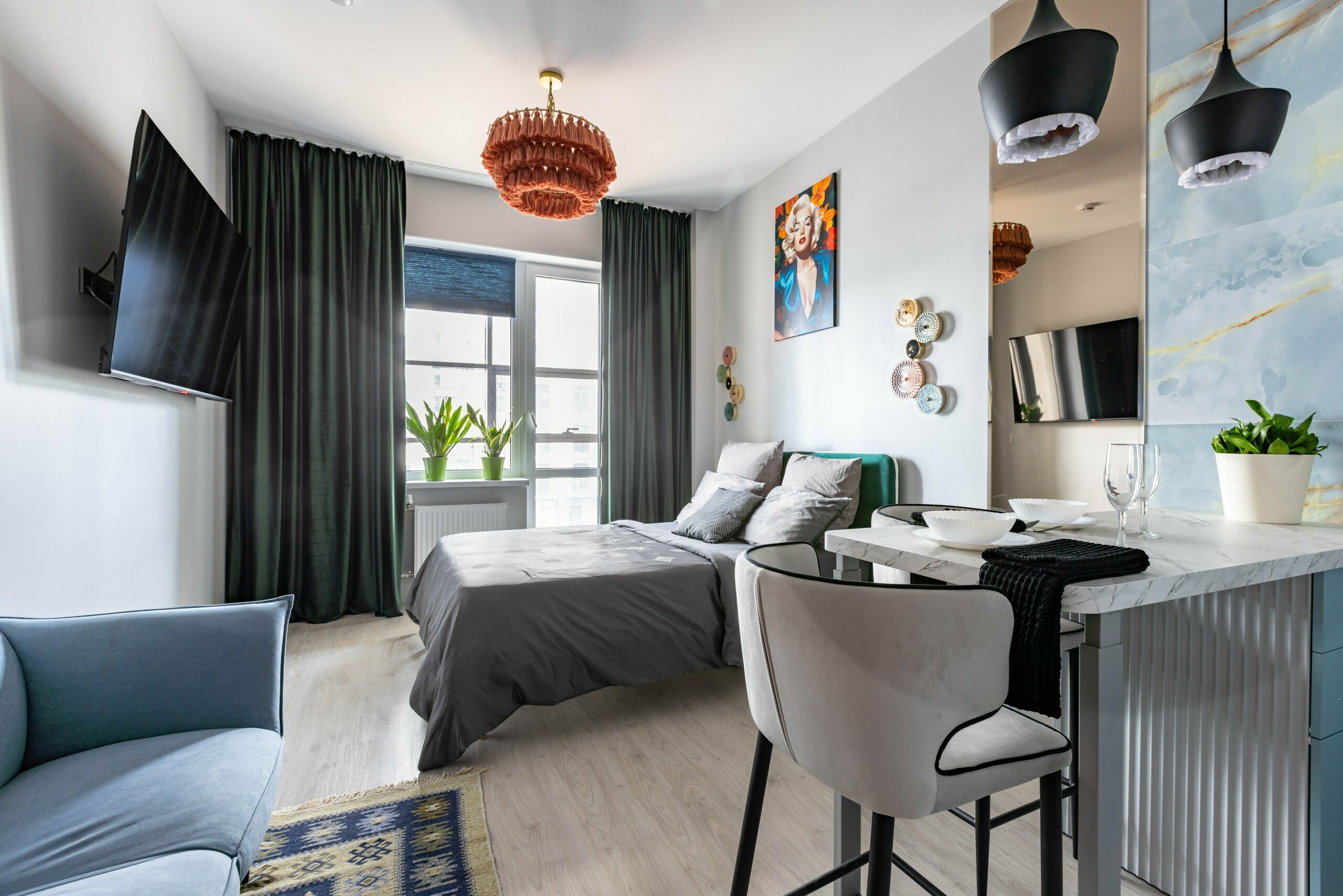 Двухместный номер Делюкс с 1 кроватью и балконом