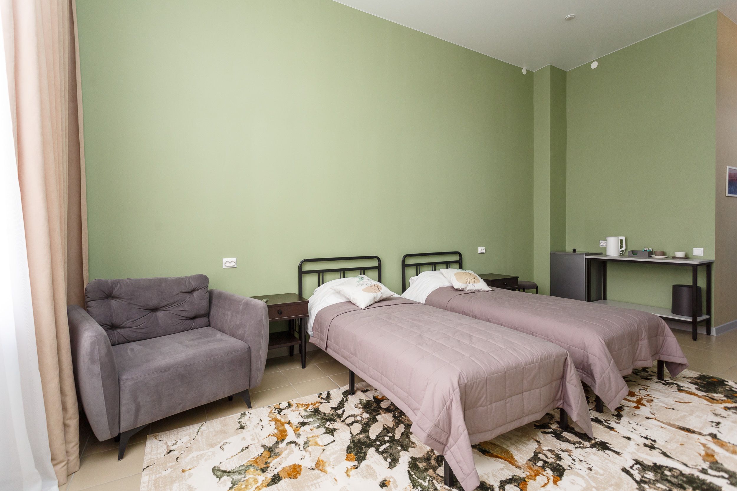 Двухместный номер Делюкс с 2 двуспальными кроватями