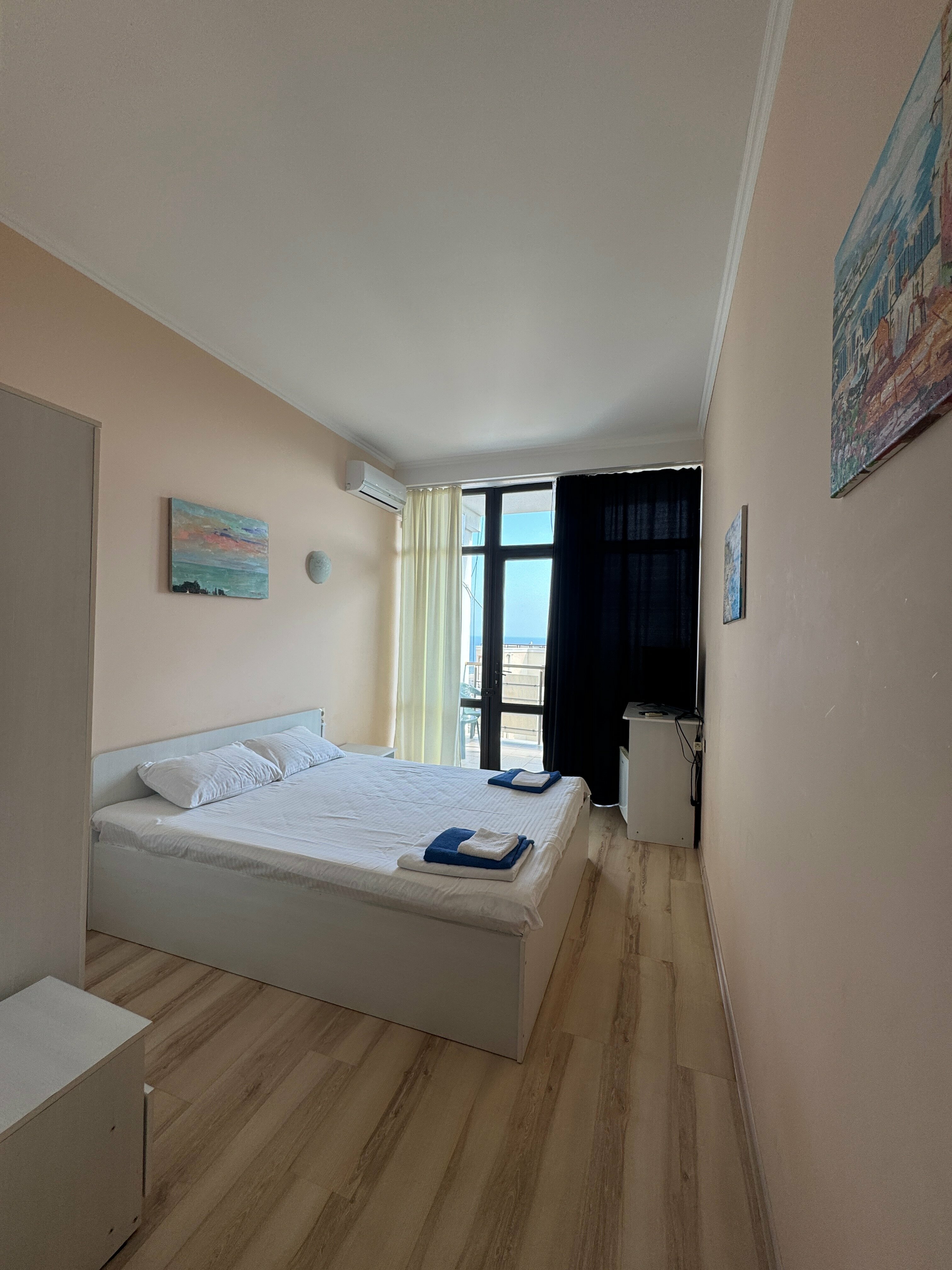 Двухместный номер с 1 кроватью и балконом, вид на море