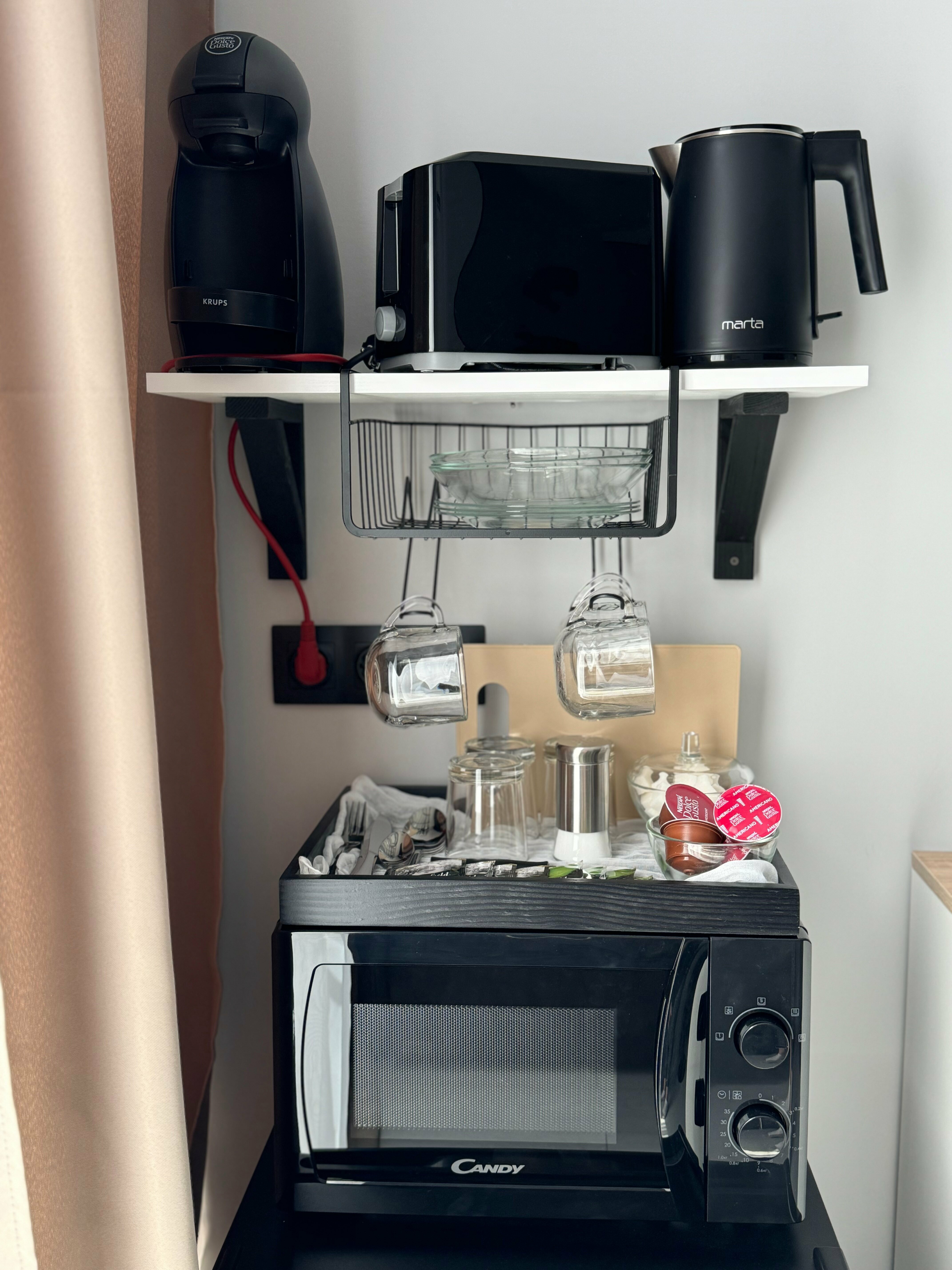 Апартамент "Беж" с мини-кухней и стирально-сушильной машиной