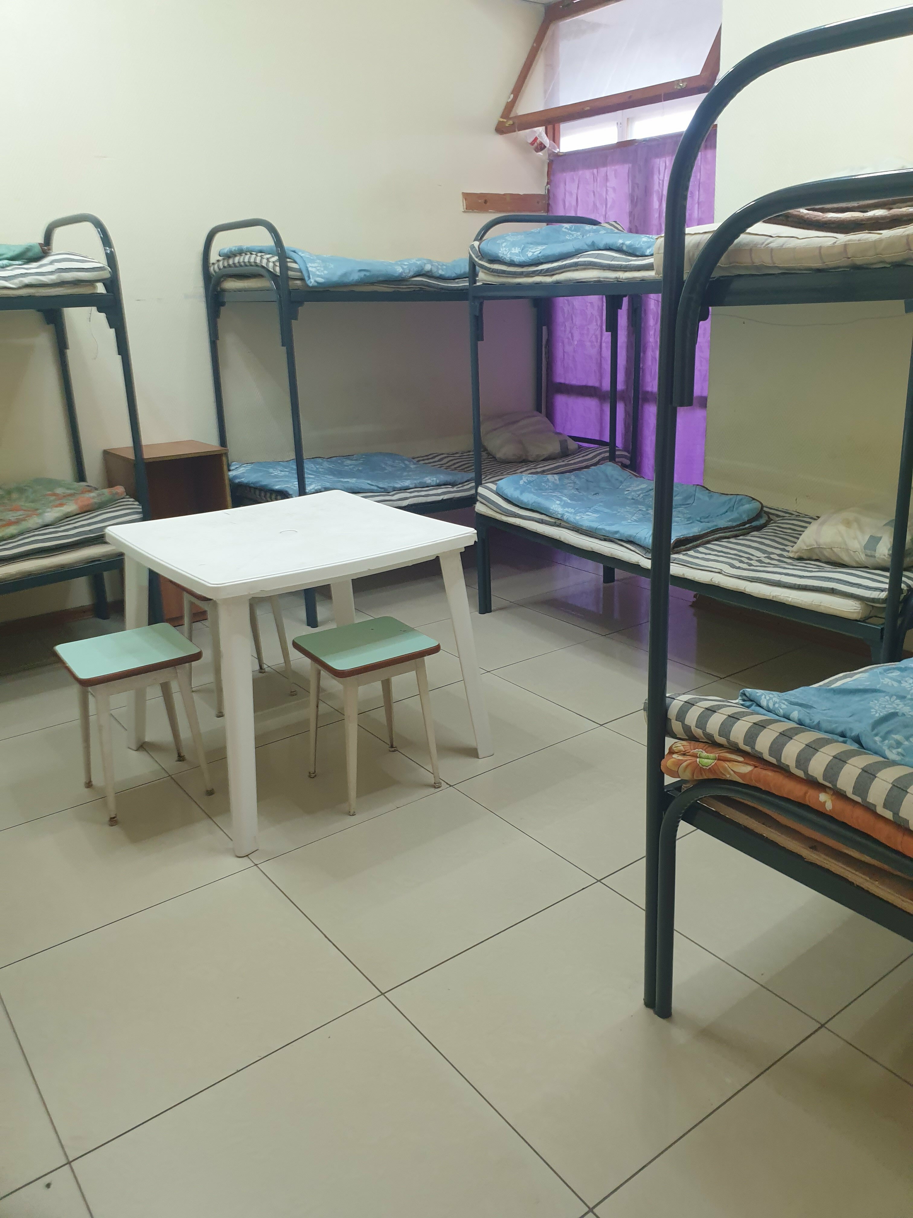 Общий 8-местный номер для мужчин