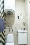 1-комнатные апартаменты эконом с 1 двуспальной кроватью (без окна) в Prim Rooms Apartments