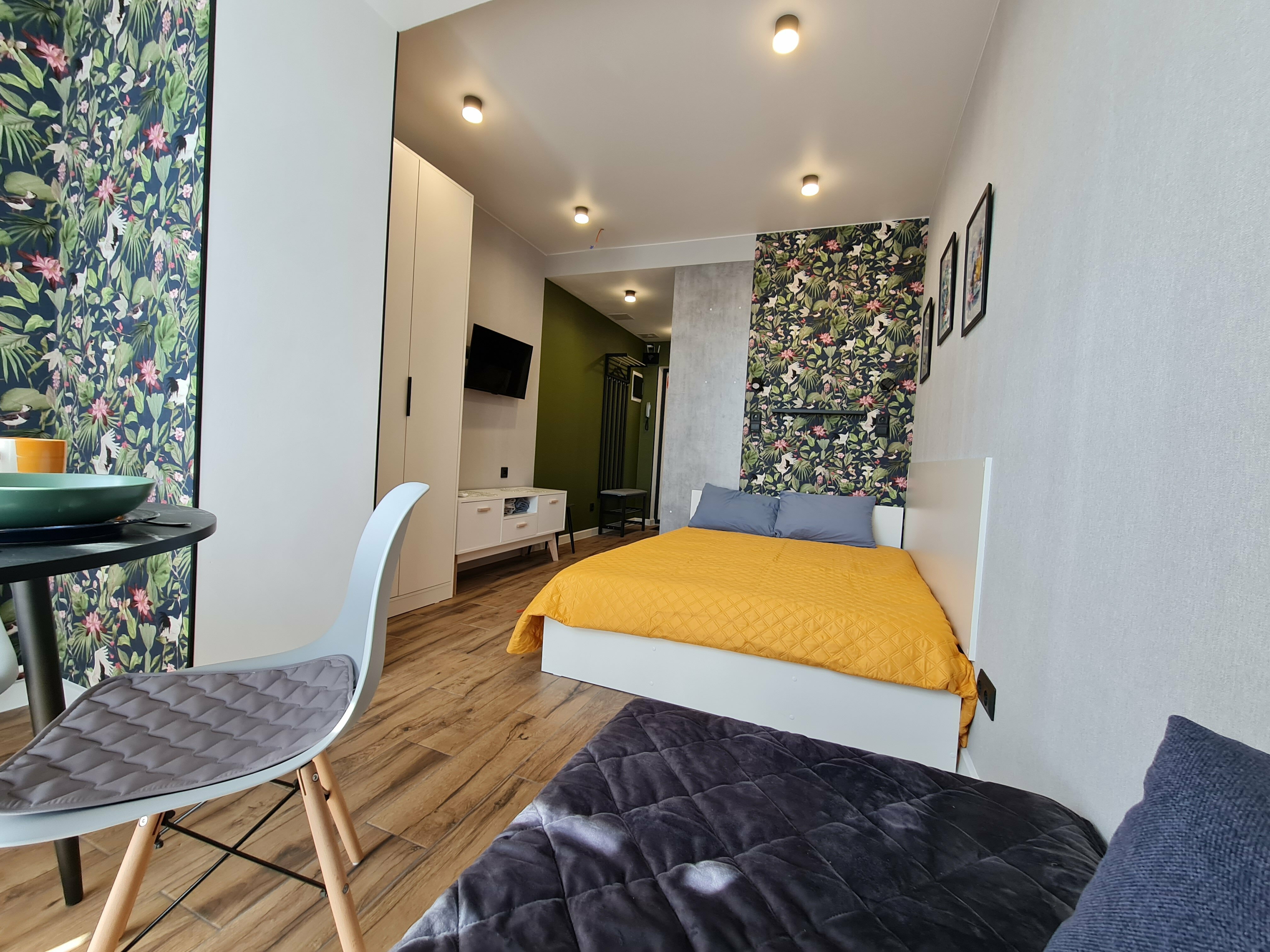 Трехместный номер с видом на сад