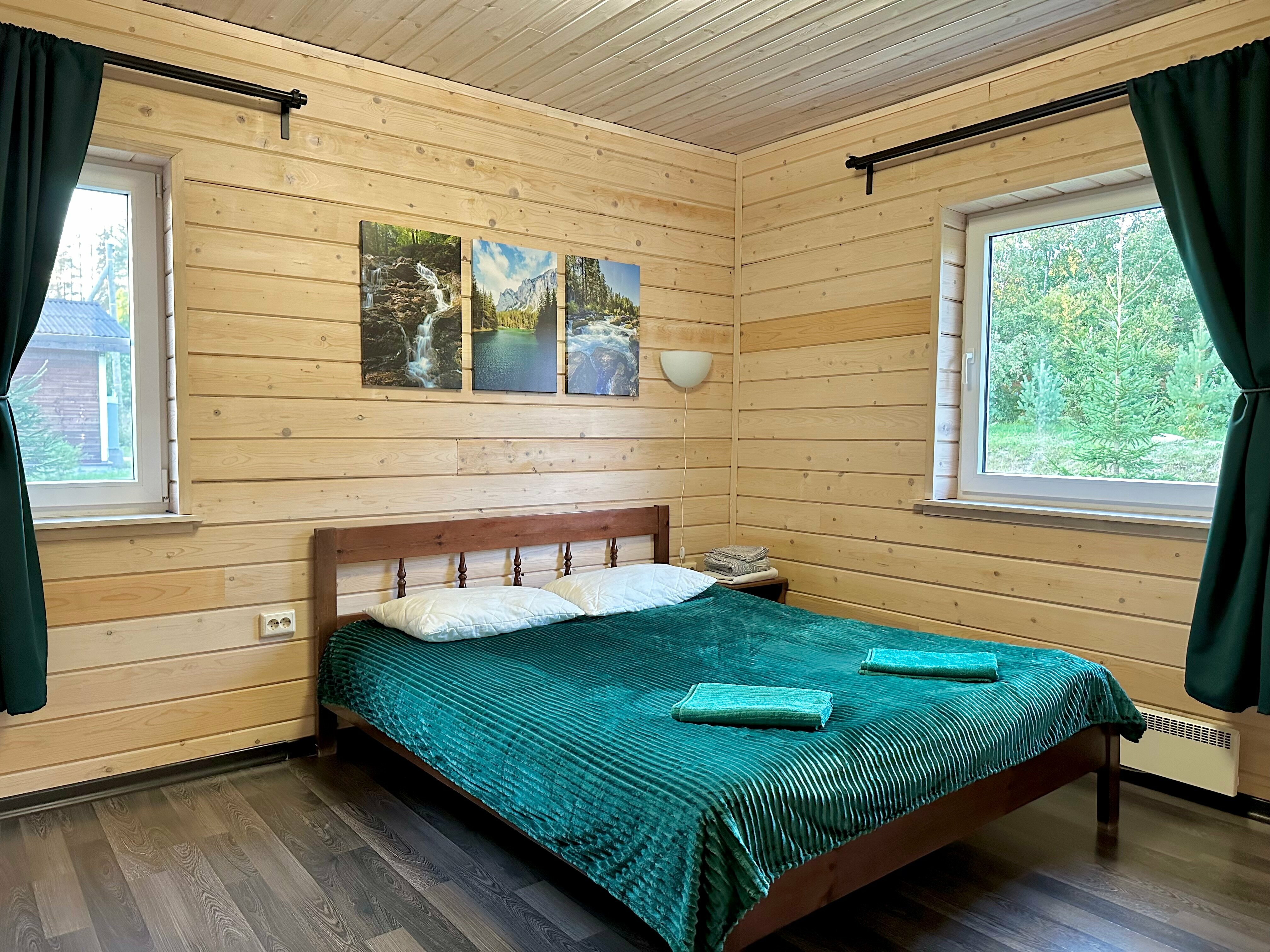 Коттедж с 4 спальнями, с сауной, 2 санузлами, на 8(+4) чел.