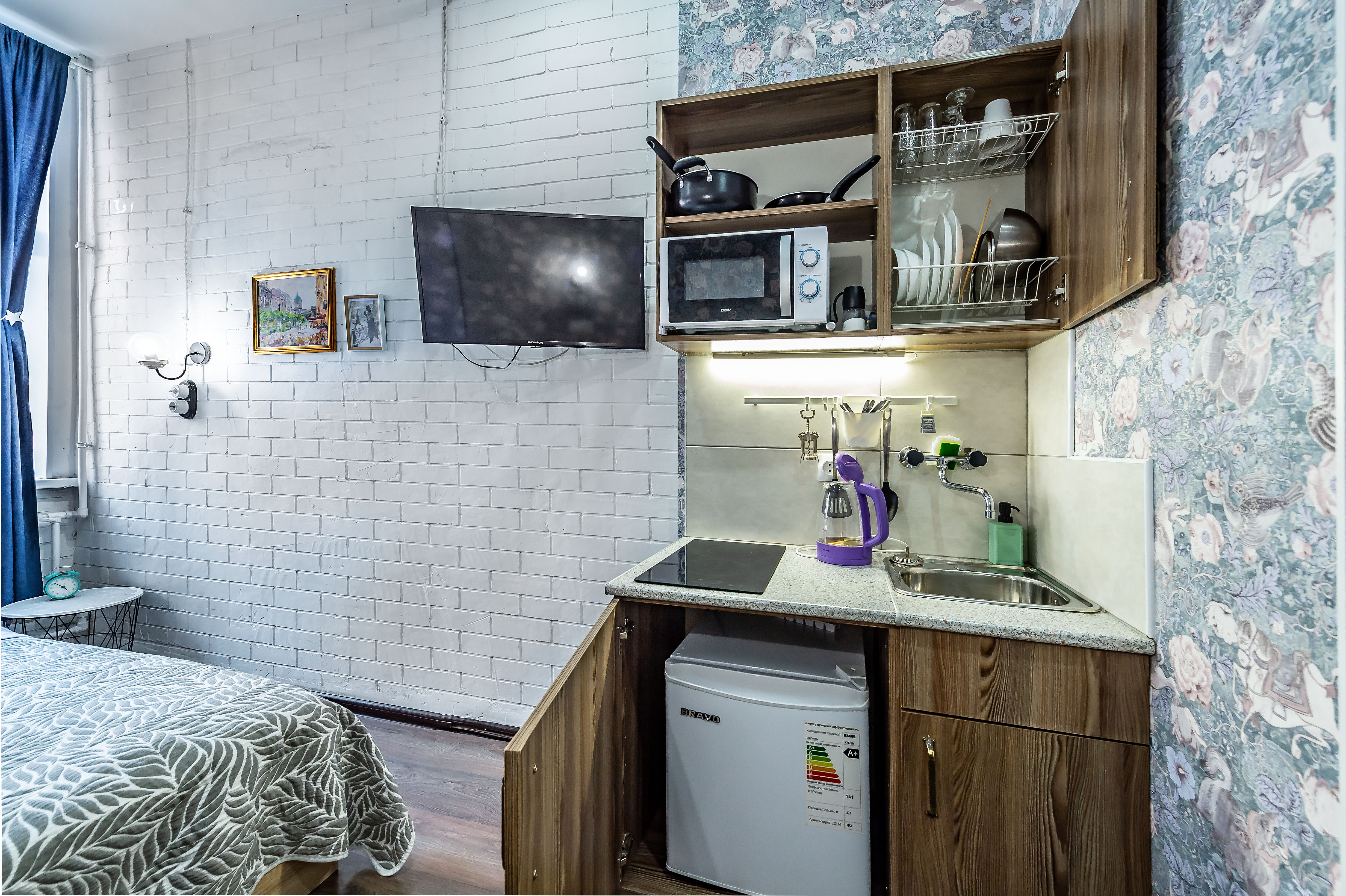 Двухместный  номер стандарт  с кухней на ул Гороховая