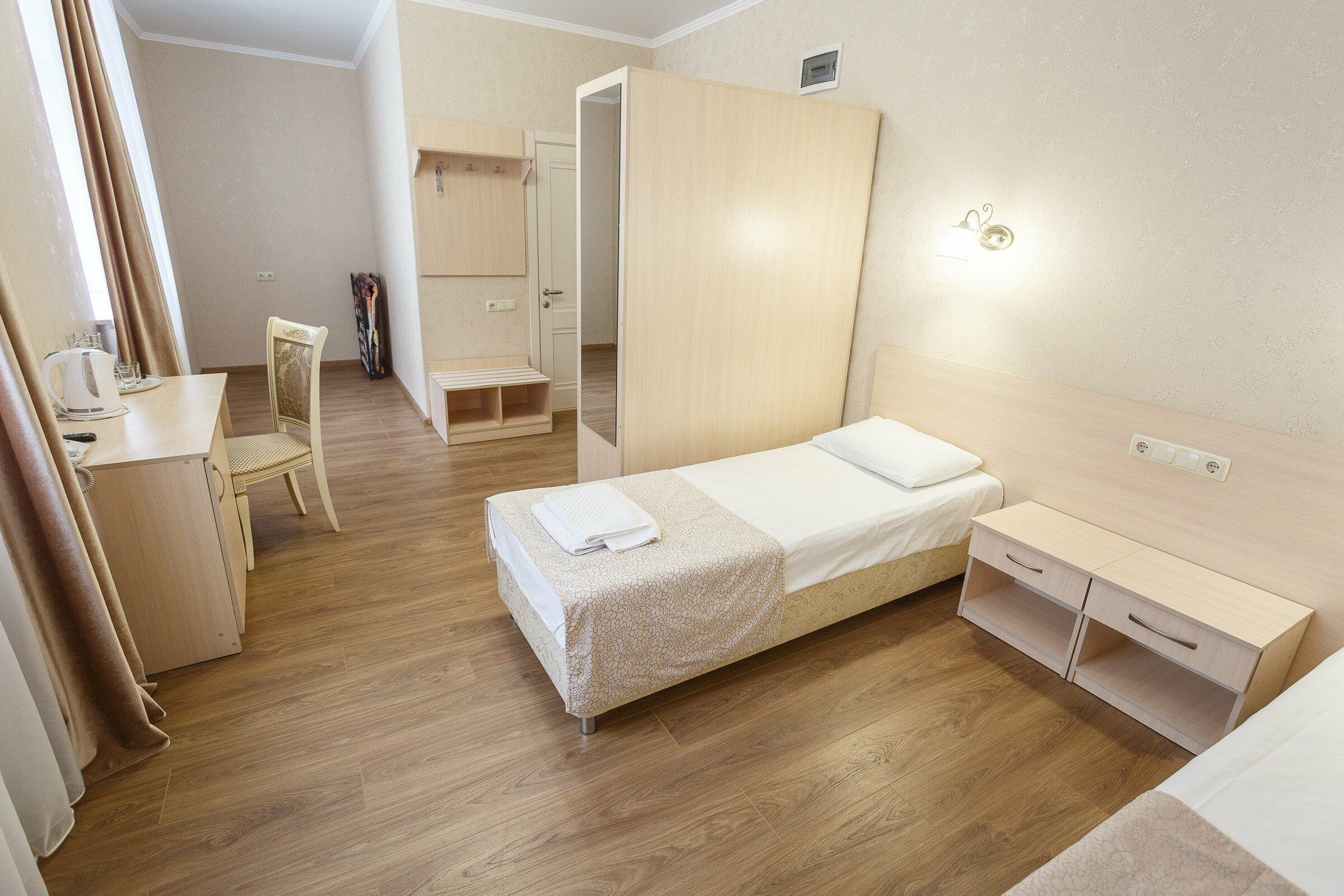 Двухместный номер с 2 отдельными кроватями и душем