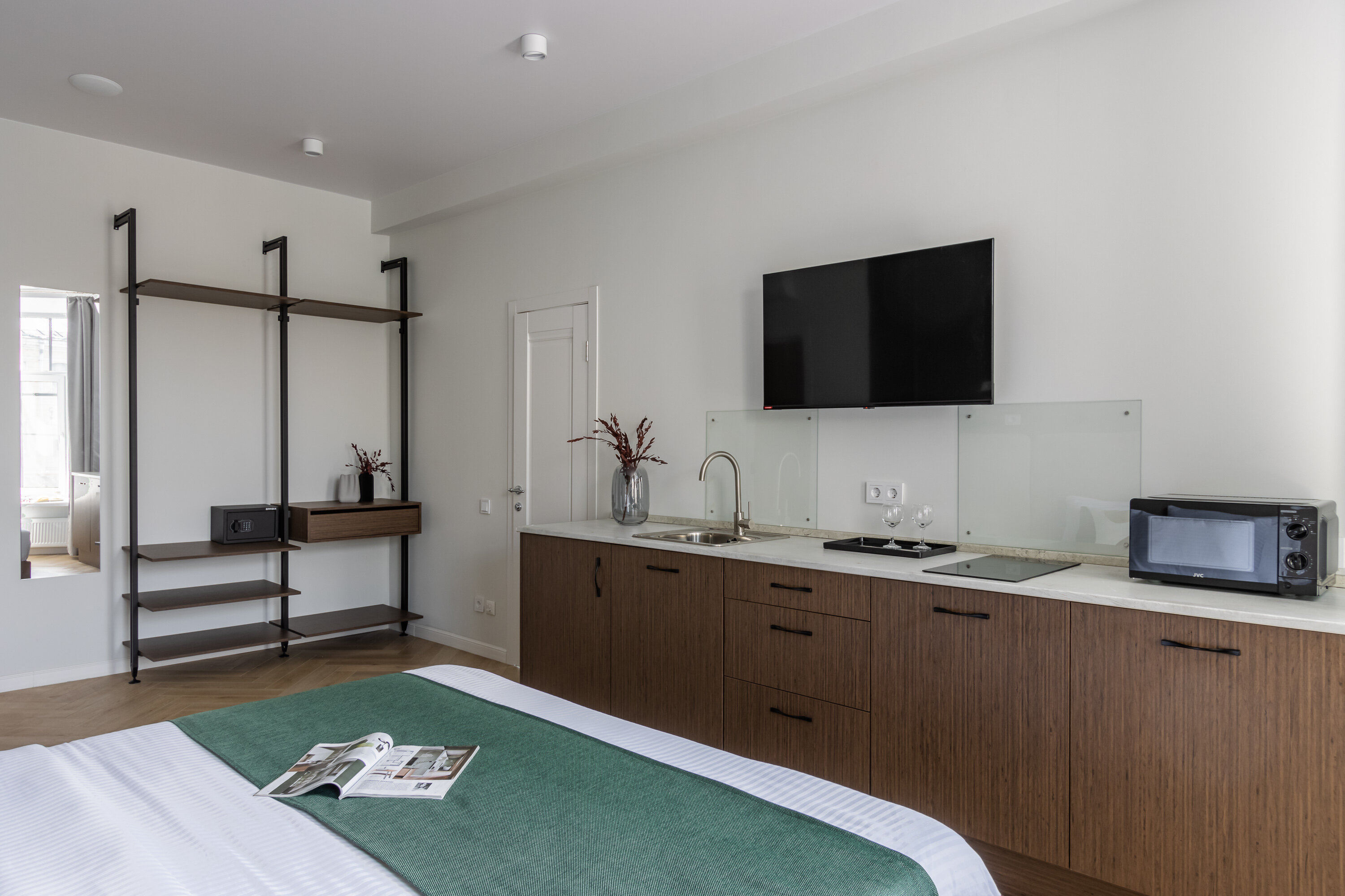 Видовые апартаменты с кухней