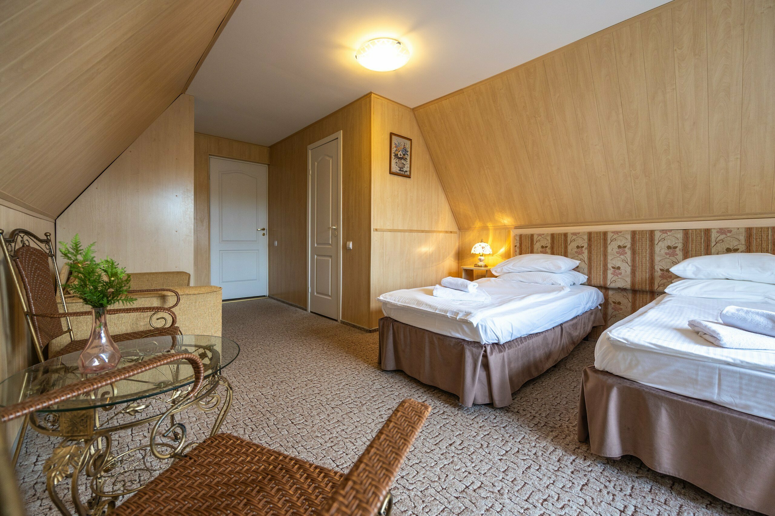 Улучшенное двухместное размещение +доп.место ( 2 отдельные кровати+диван)