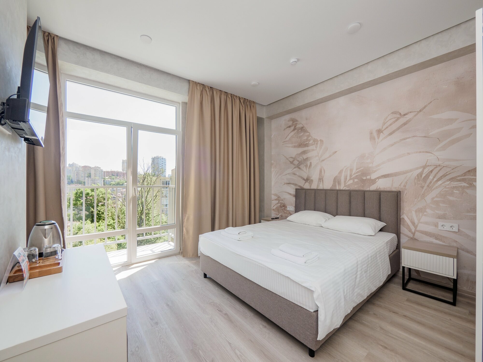 Двухместный номер с 1 кроватью и балконом