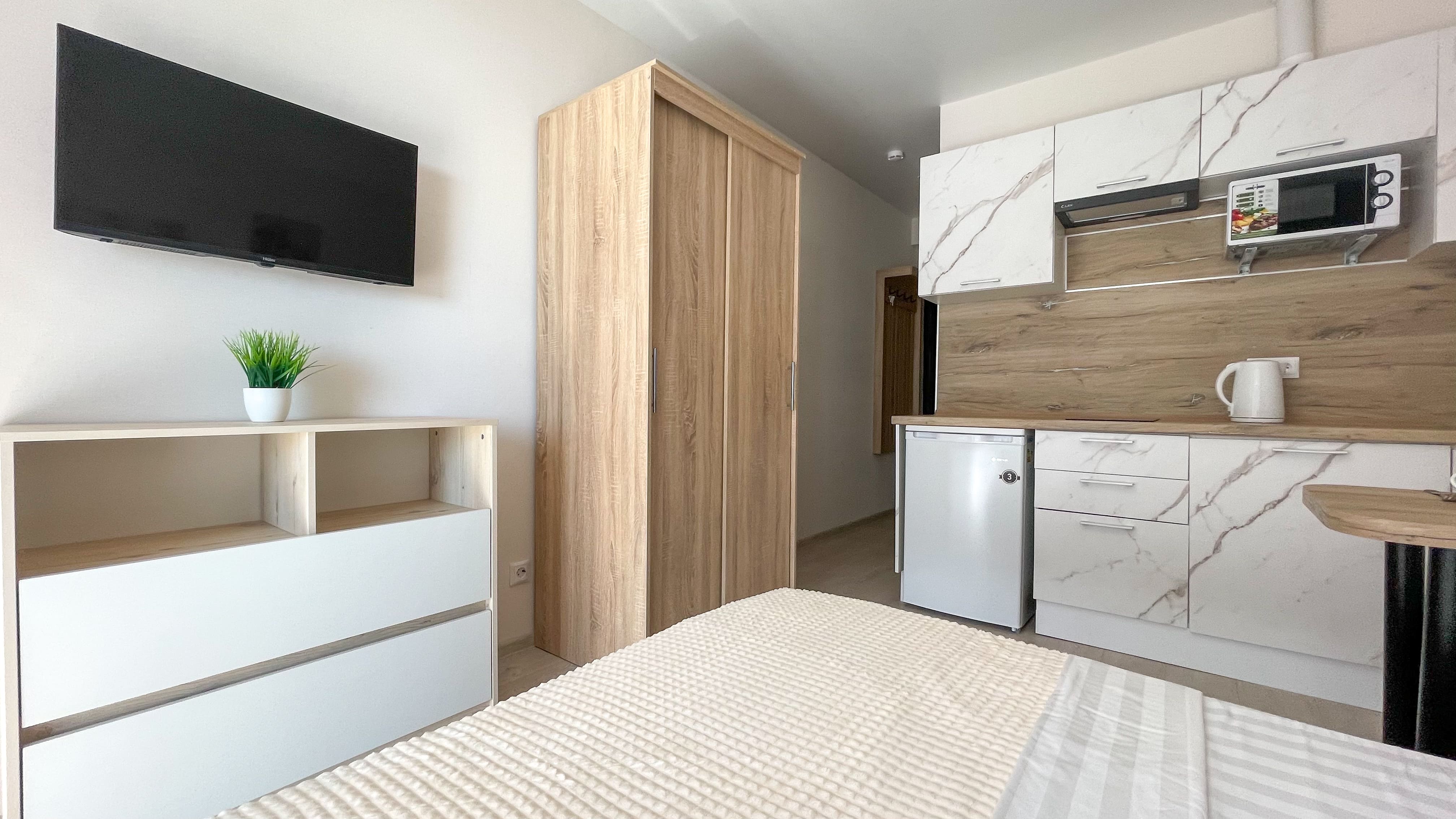 Апартаменты-студия с видом на море