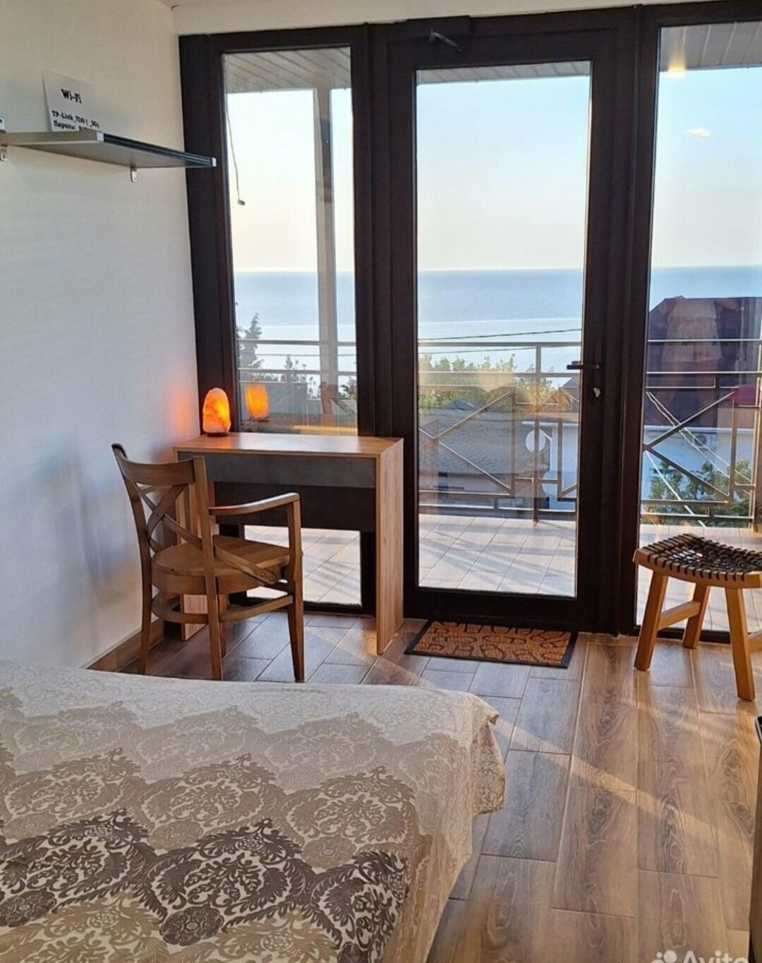 Двухместный номер с 1 кроватью и балконом, вид на море