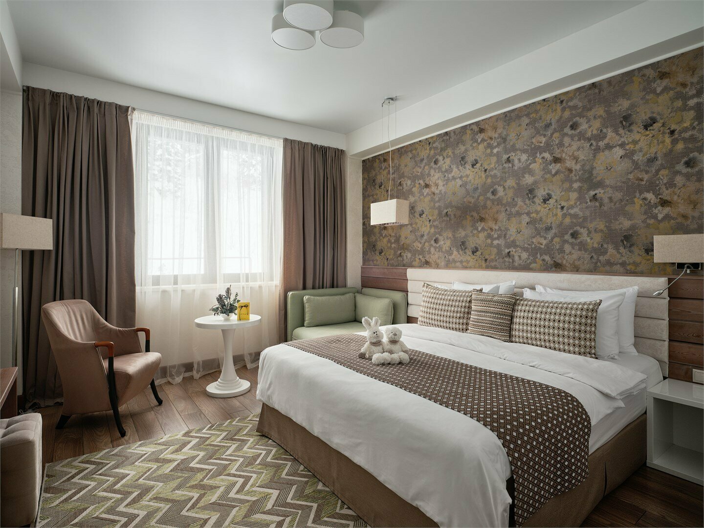 Де Люкс (2 этаж, без балкона) - с одной кроватью