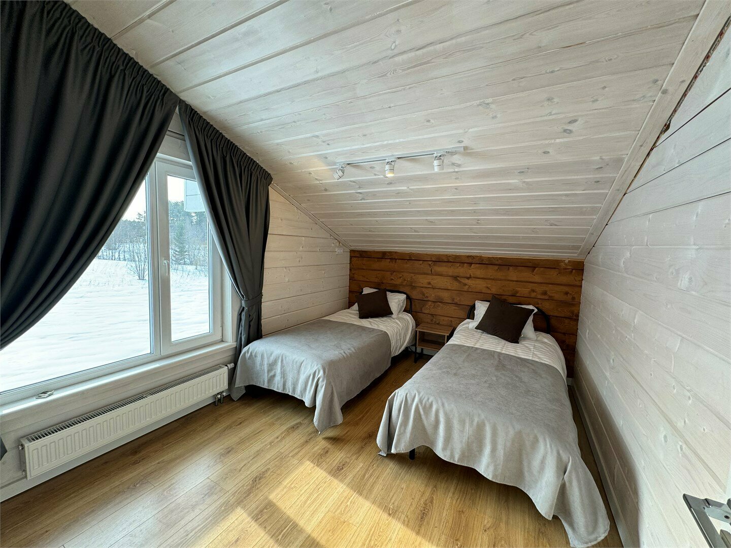 Полярная станция серый  дом с сауной 176м2