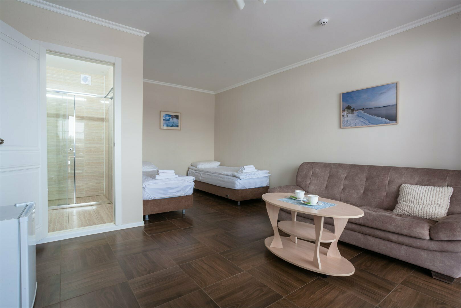 Улучшенный двухместный номер с 1 кроватью или 2 отдельными кроватями, вид на озеро