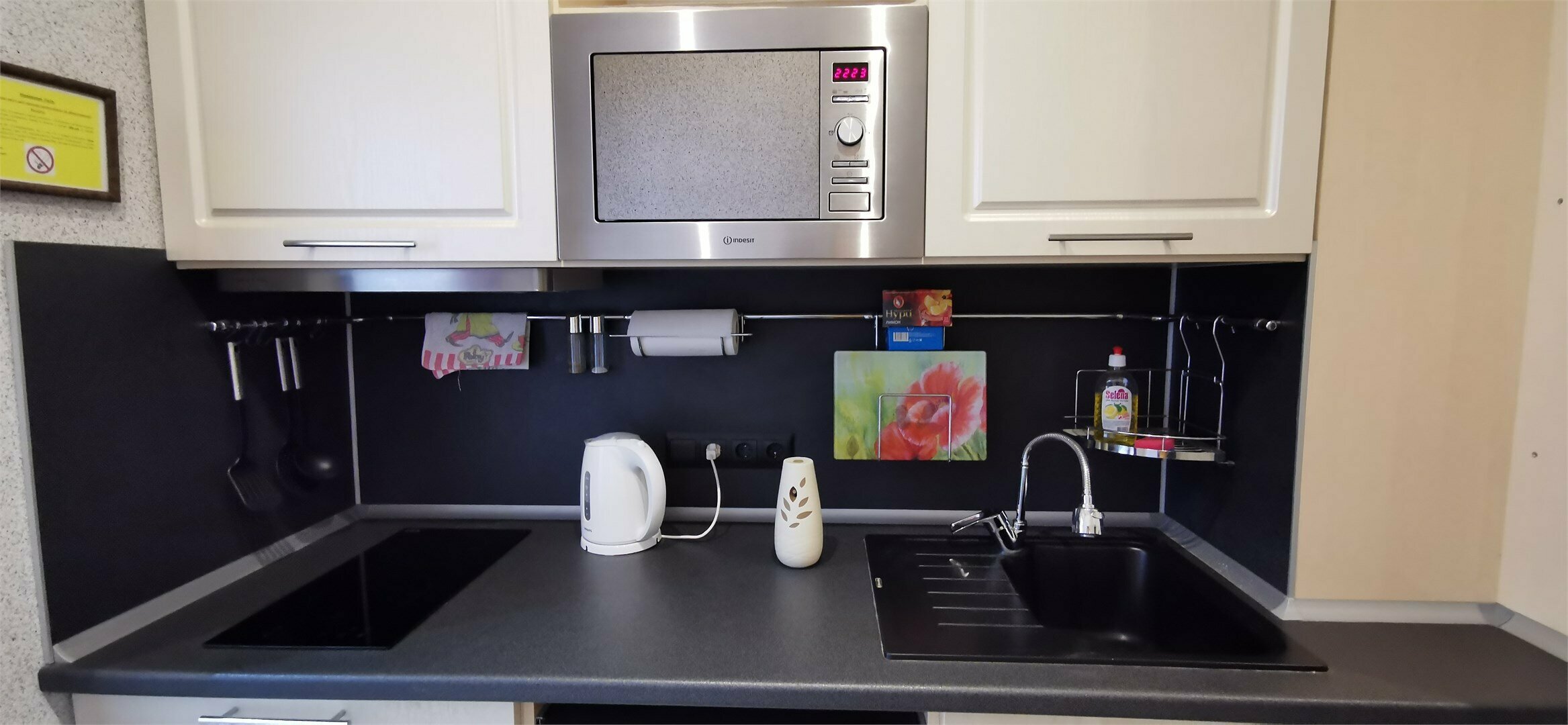 Номер с миникухней и видом на Парк Победы.