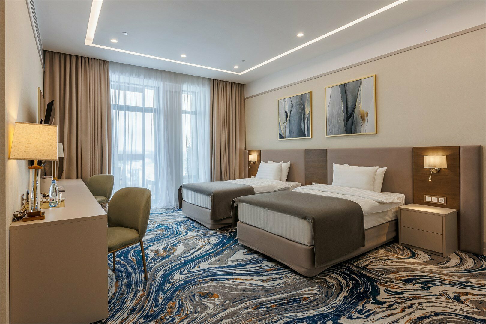 Комфорт с балконом и двумя раздельными кроватями