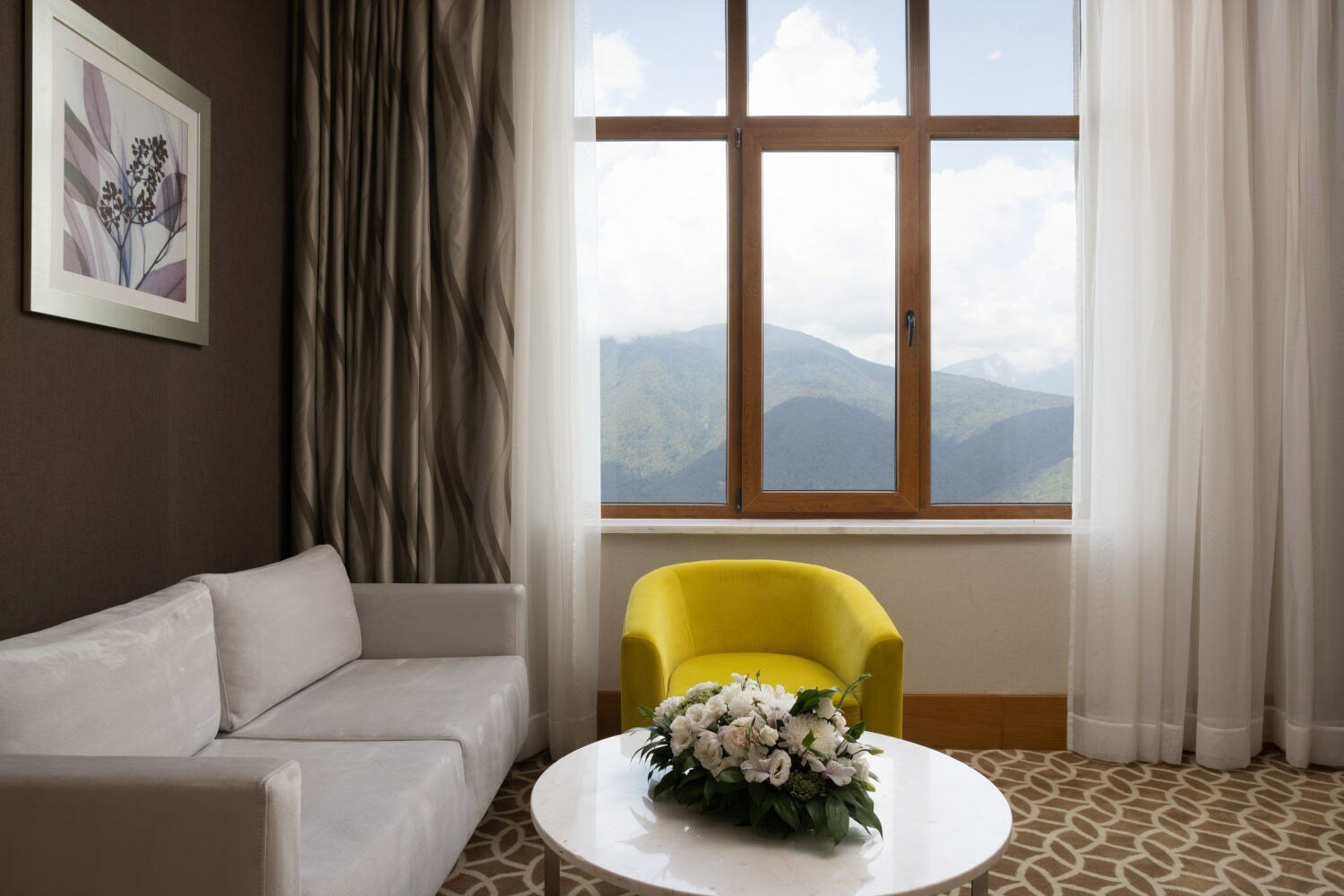 Номер Superior, вид на горы - с двуспальной кроватью