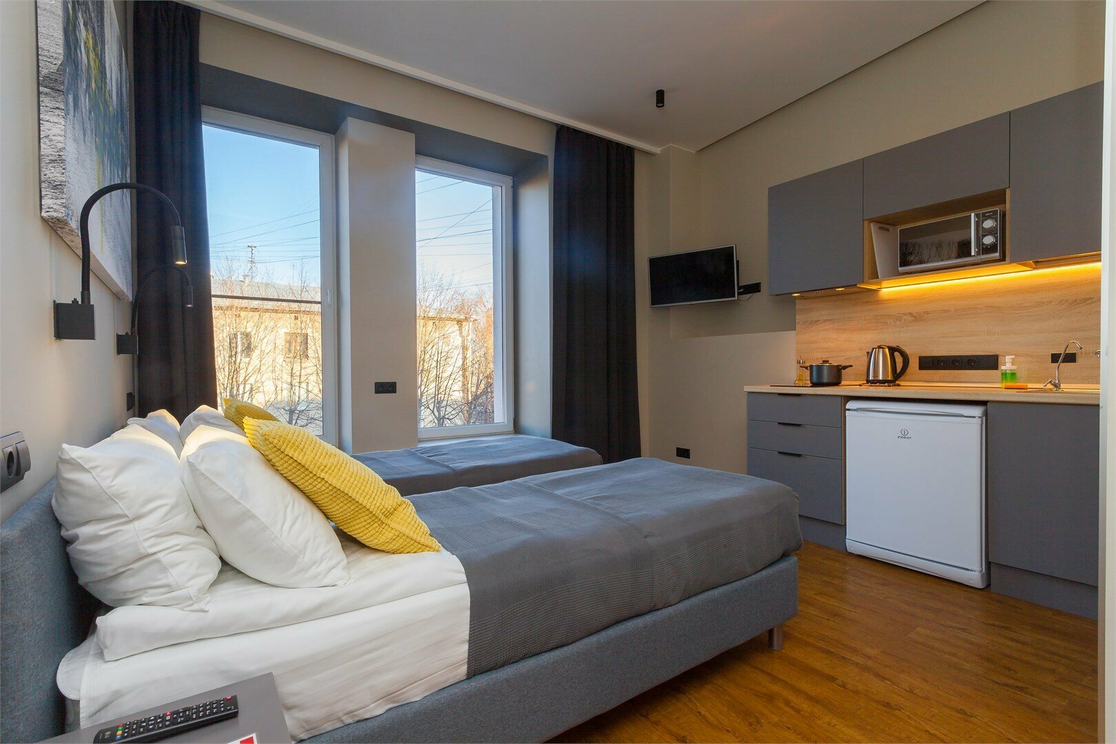 Стандартный номер «Комфорт» с 1 кроватью или 2 отдельными кроватями