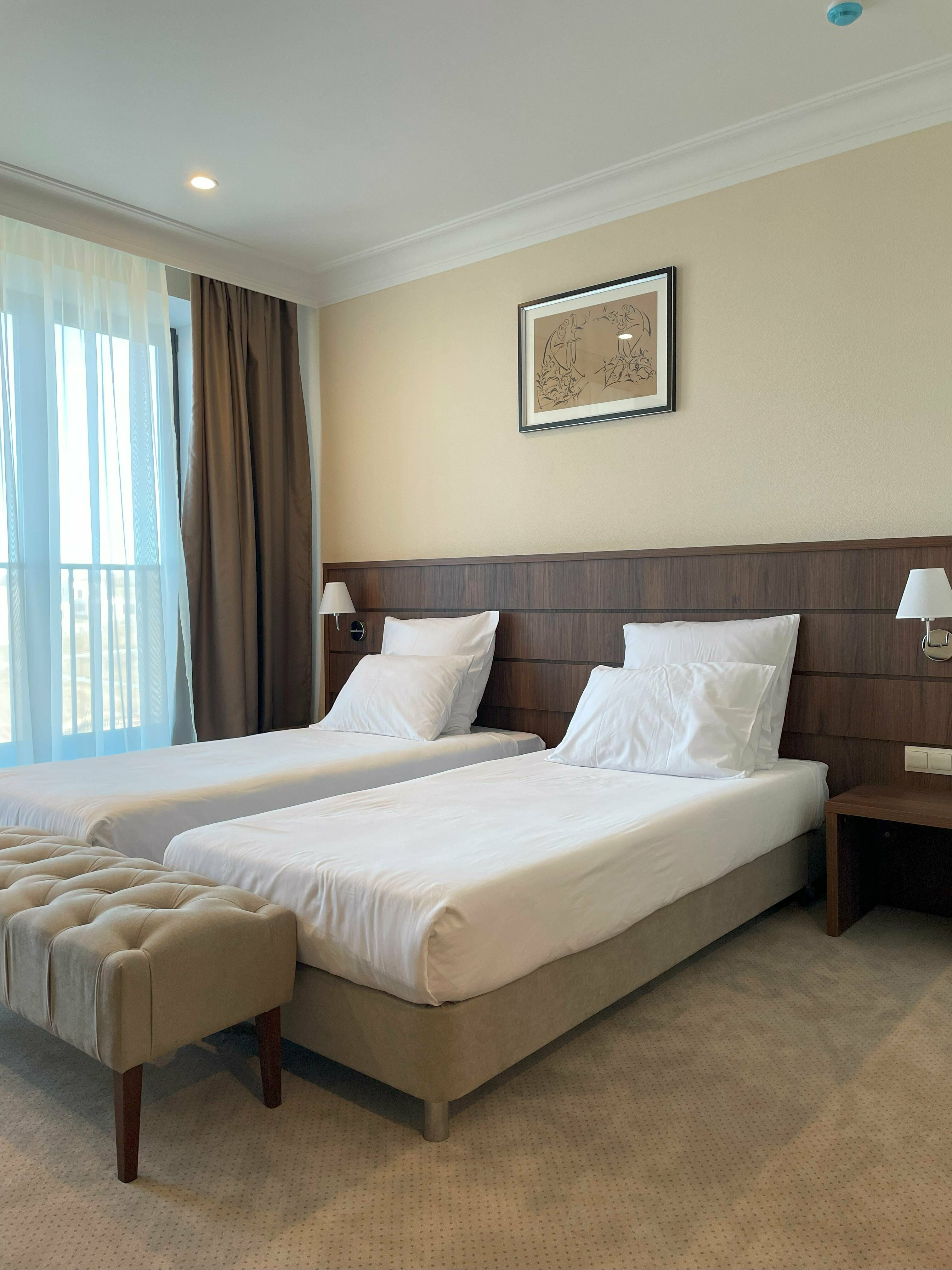 Двухместный номер с 2 отдельными кроватями, вид на горы