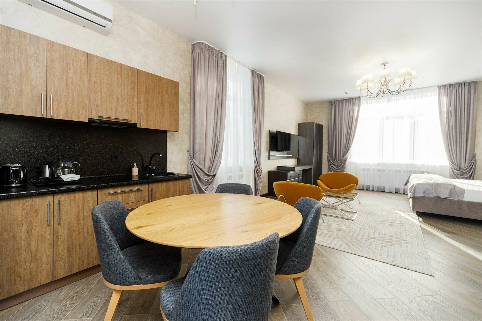 Студия  (twin) с видом на море