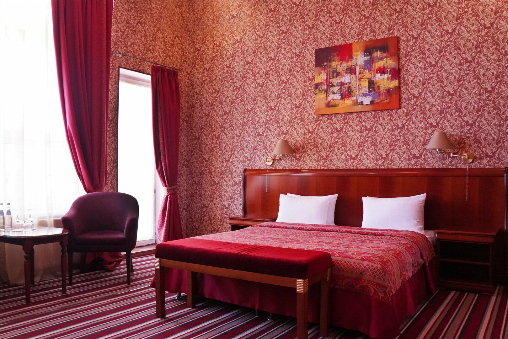 Двухместный номер Делюкс с 1 кроватью и балконом