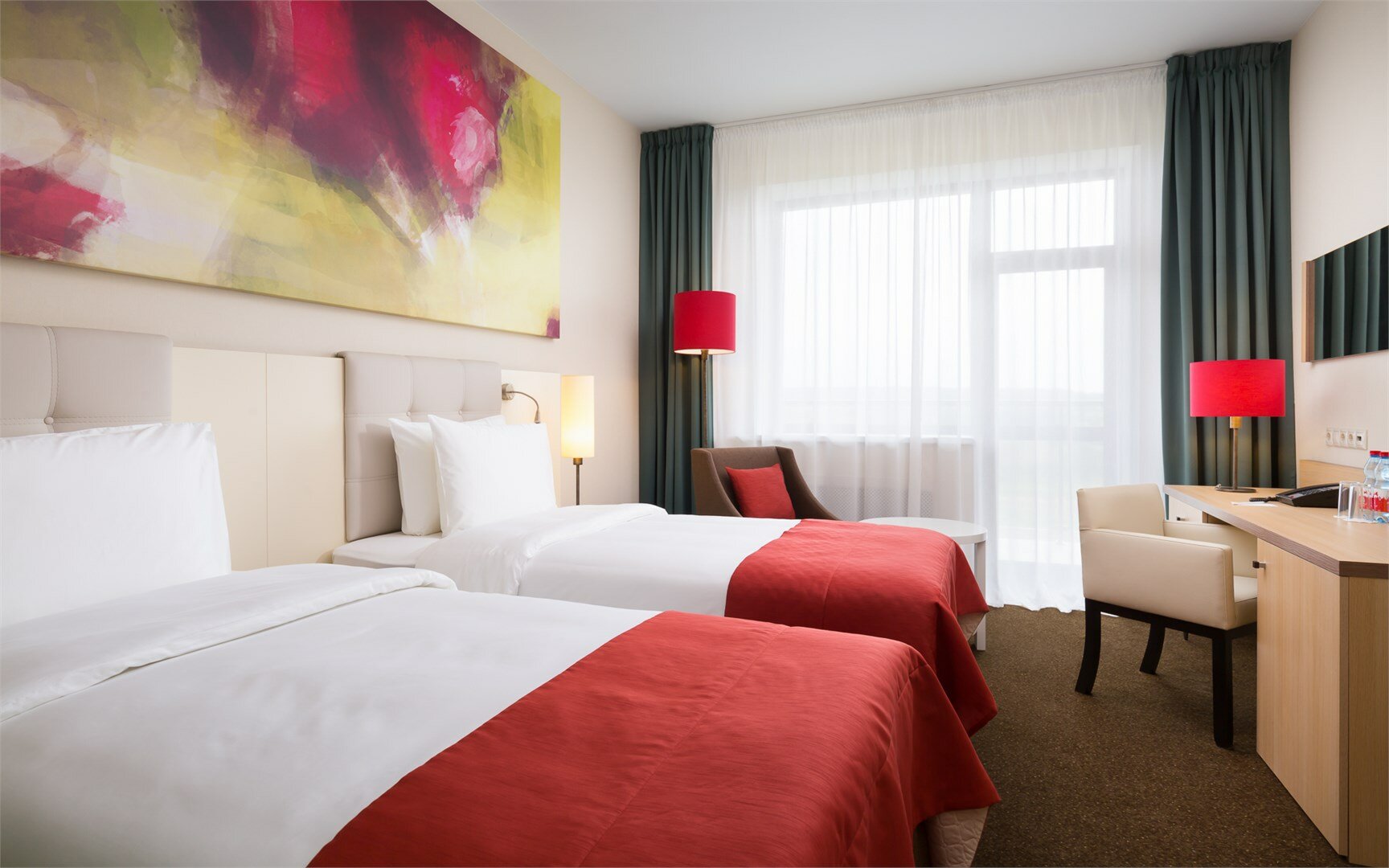 Супериор с балконом и двумя раздельными кроватями