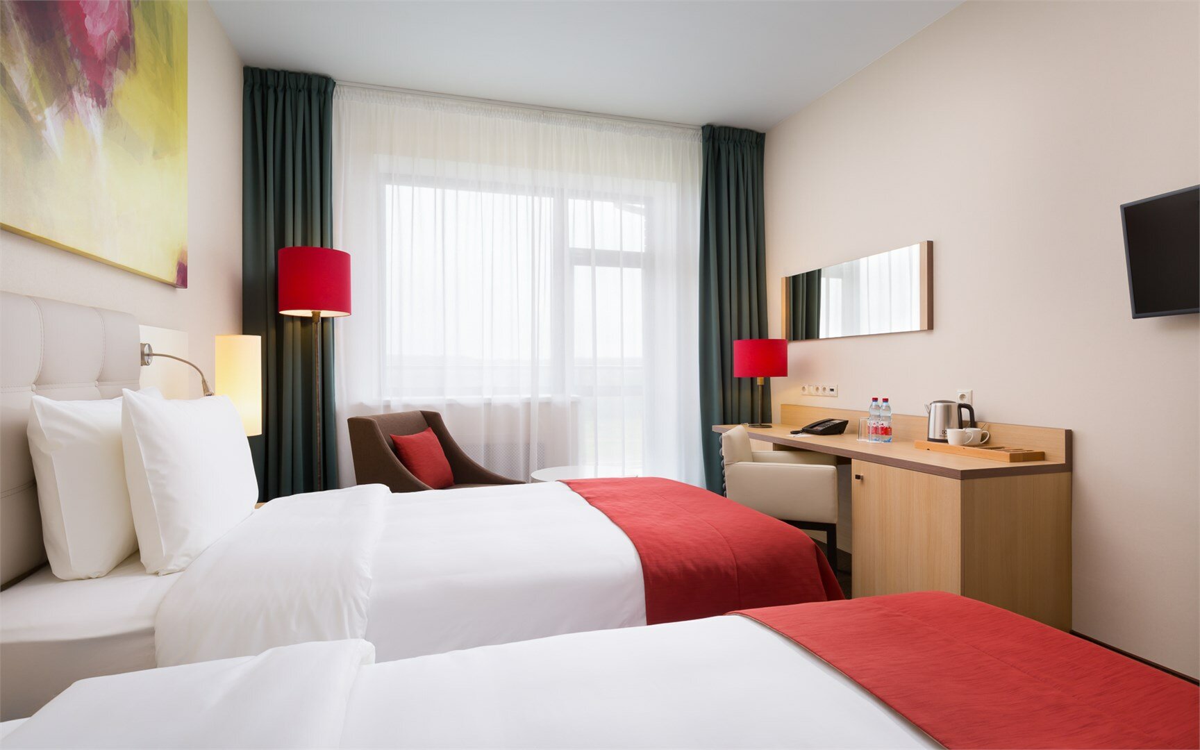 Супериор с балконом и двумя раздельными кроватями